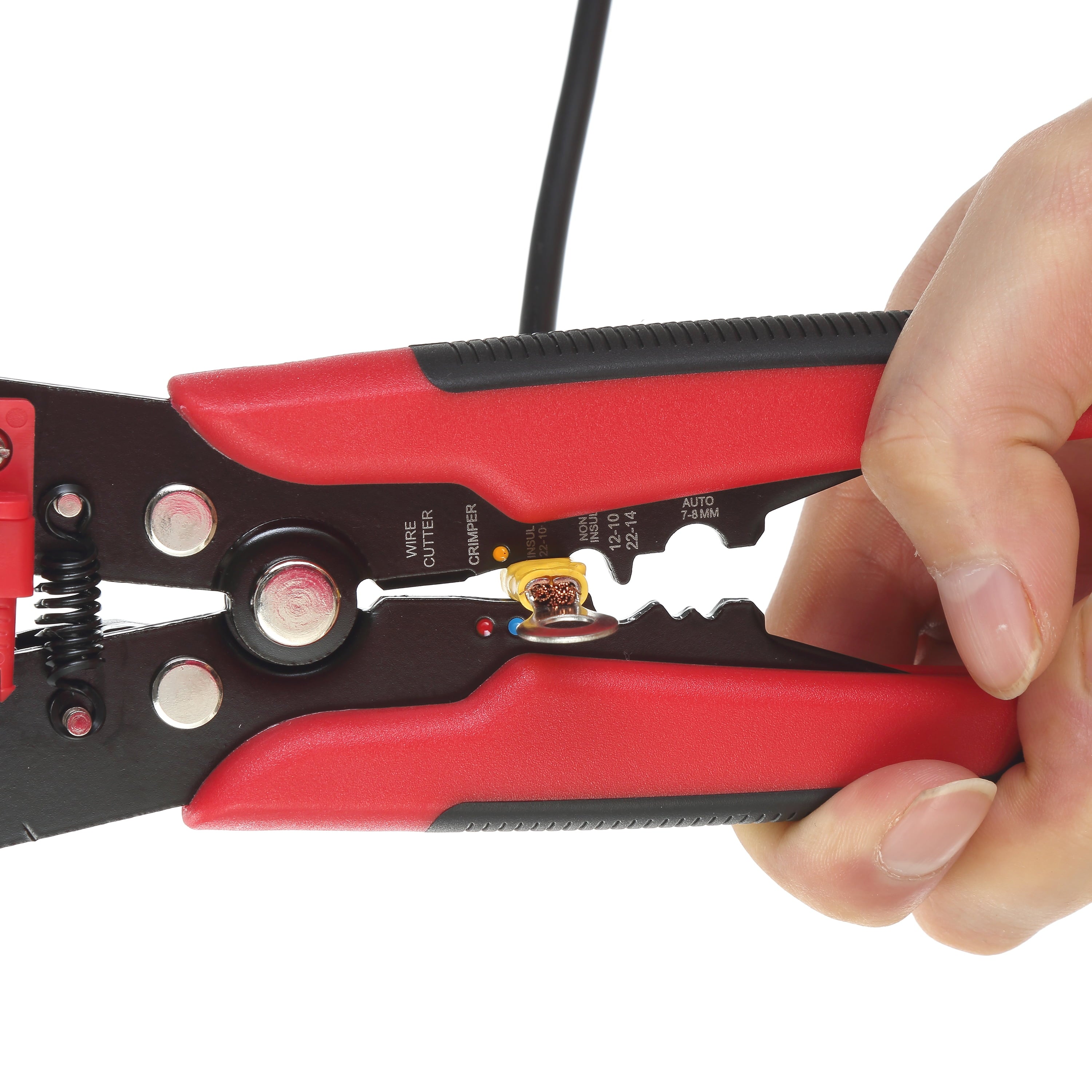 Hyper Tough 8 Self-Adjusting Wire Stripper 8TD0016D, New, 0.75 lb