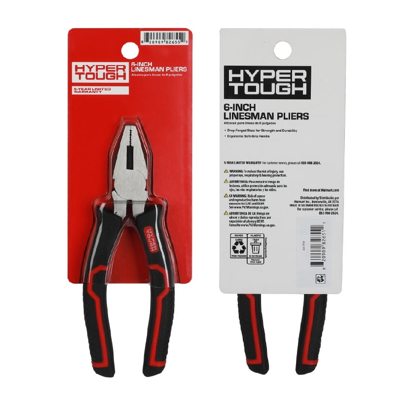 Hyper Tough 6-Inch Linesman Pliers