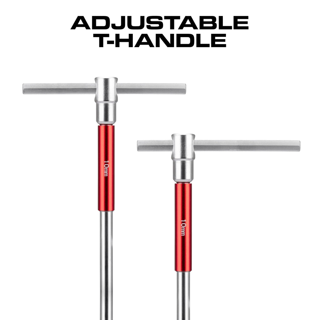 Hyper Tough Heavy-Duty T-Handle Hex Key Set, 8 Pieces