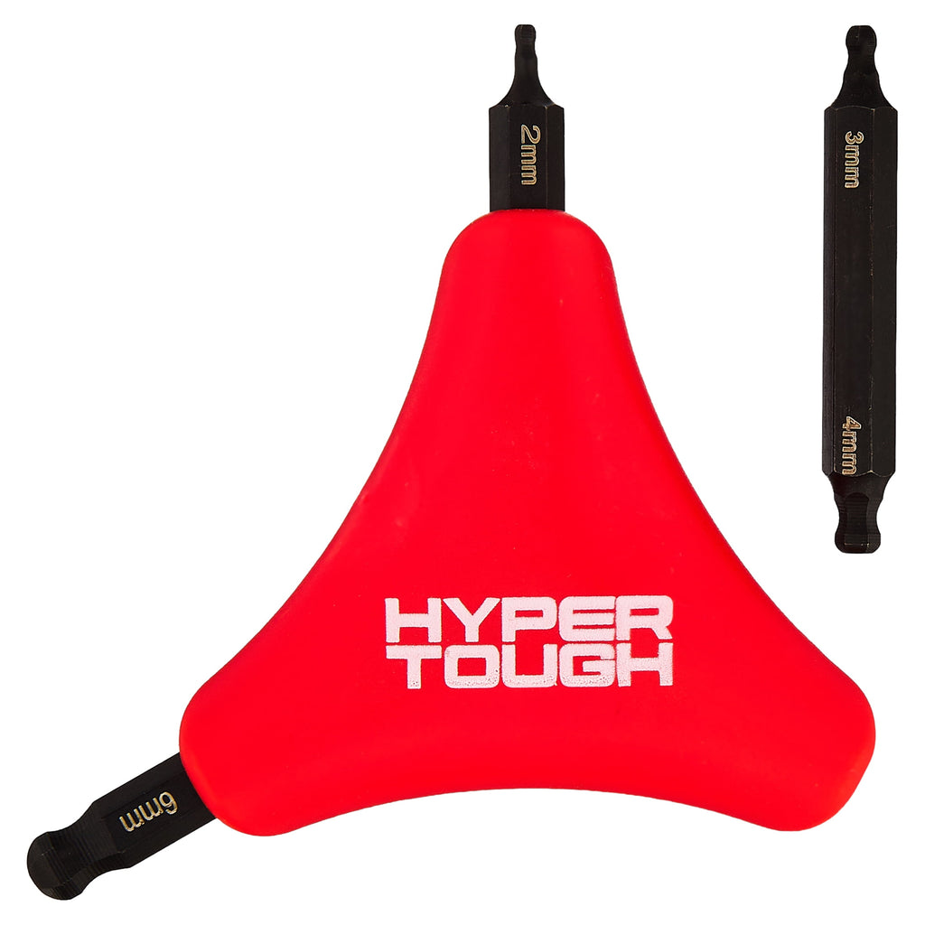 Hyper Tough 3-Way Heavy-Duty Hex Key Set, 4 Pieces