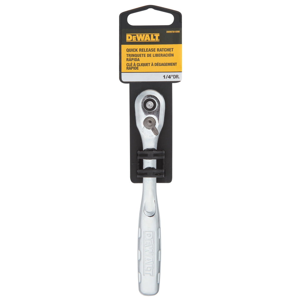 DEWALT Ratchet, Quick Release, SAE, 1/4-Inch Drive (DWMT81096)