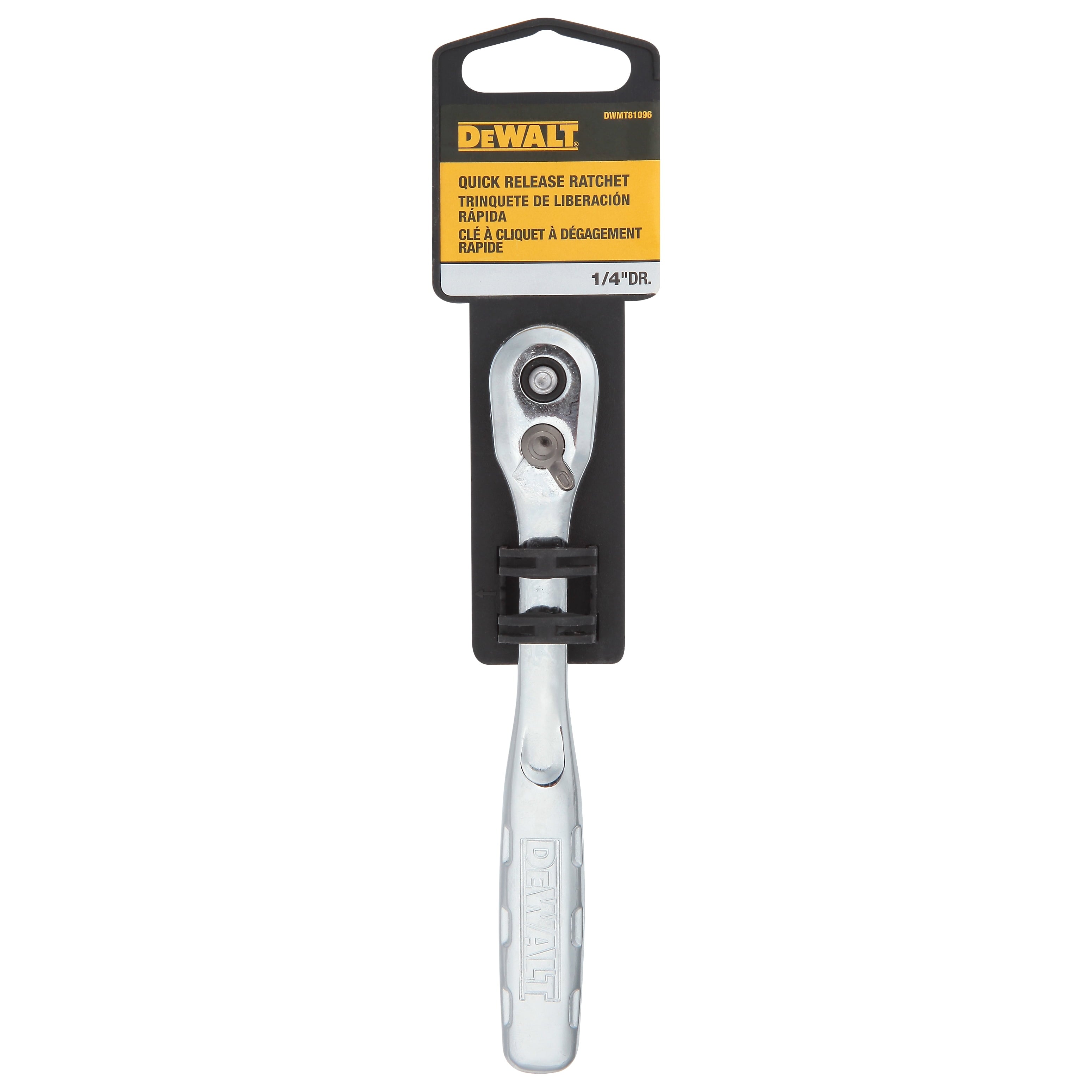 DEWALT Ratchet, Quick Release, SAE, 1/4-Inch Drive (DWMT81096)