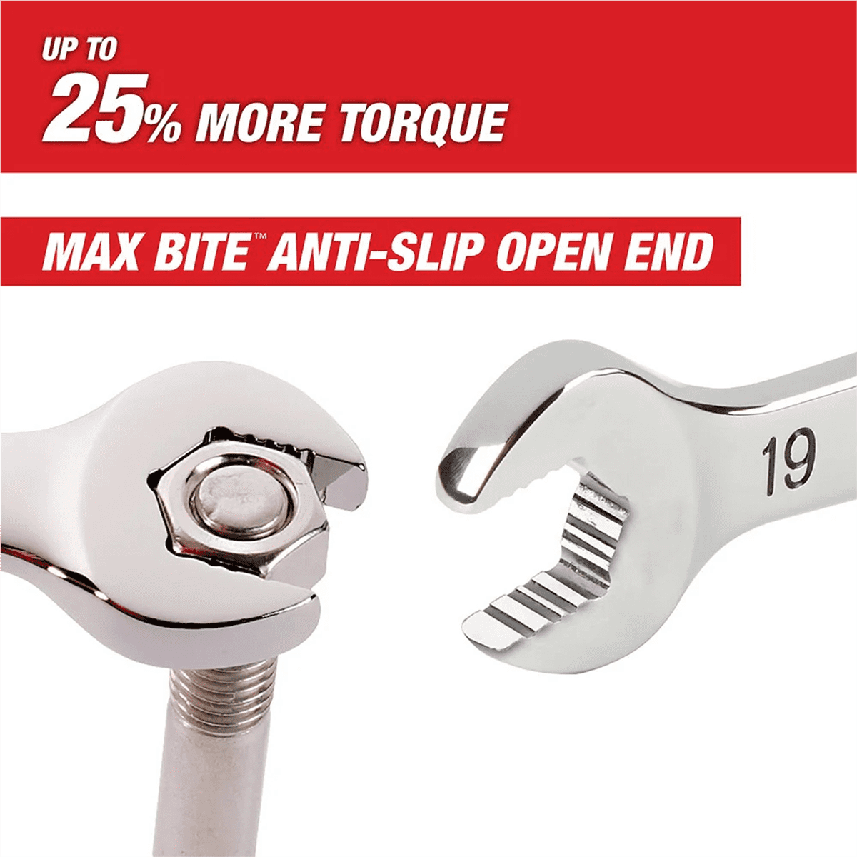 Milwaukee Tool 21MM Metric Ratcheting Combination Wrench, 12-Point, Steel, Chrome