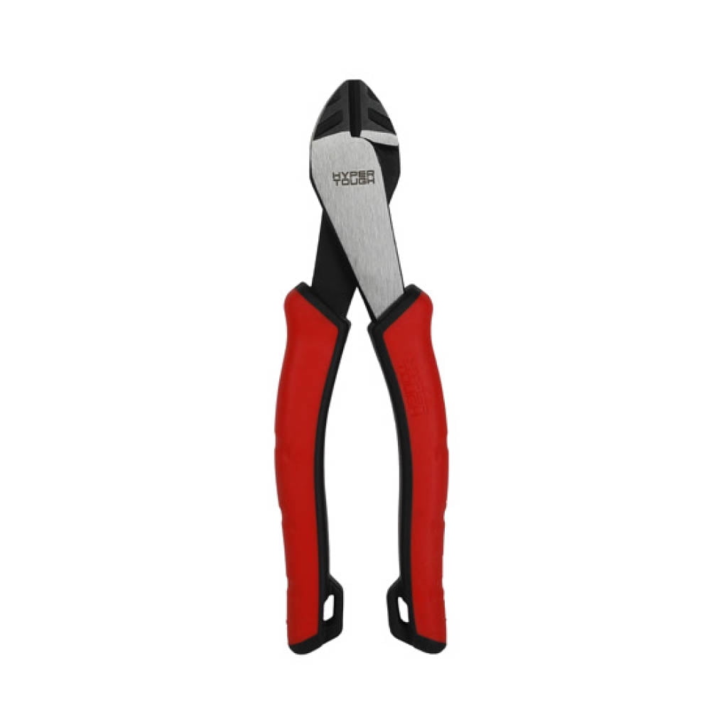 Hyper Tough 8-inch High Leverage Diagonal Pliers with Dual Material Comfort Grips