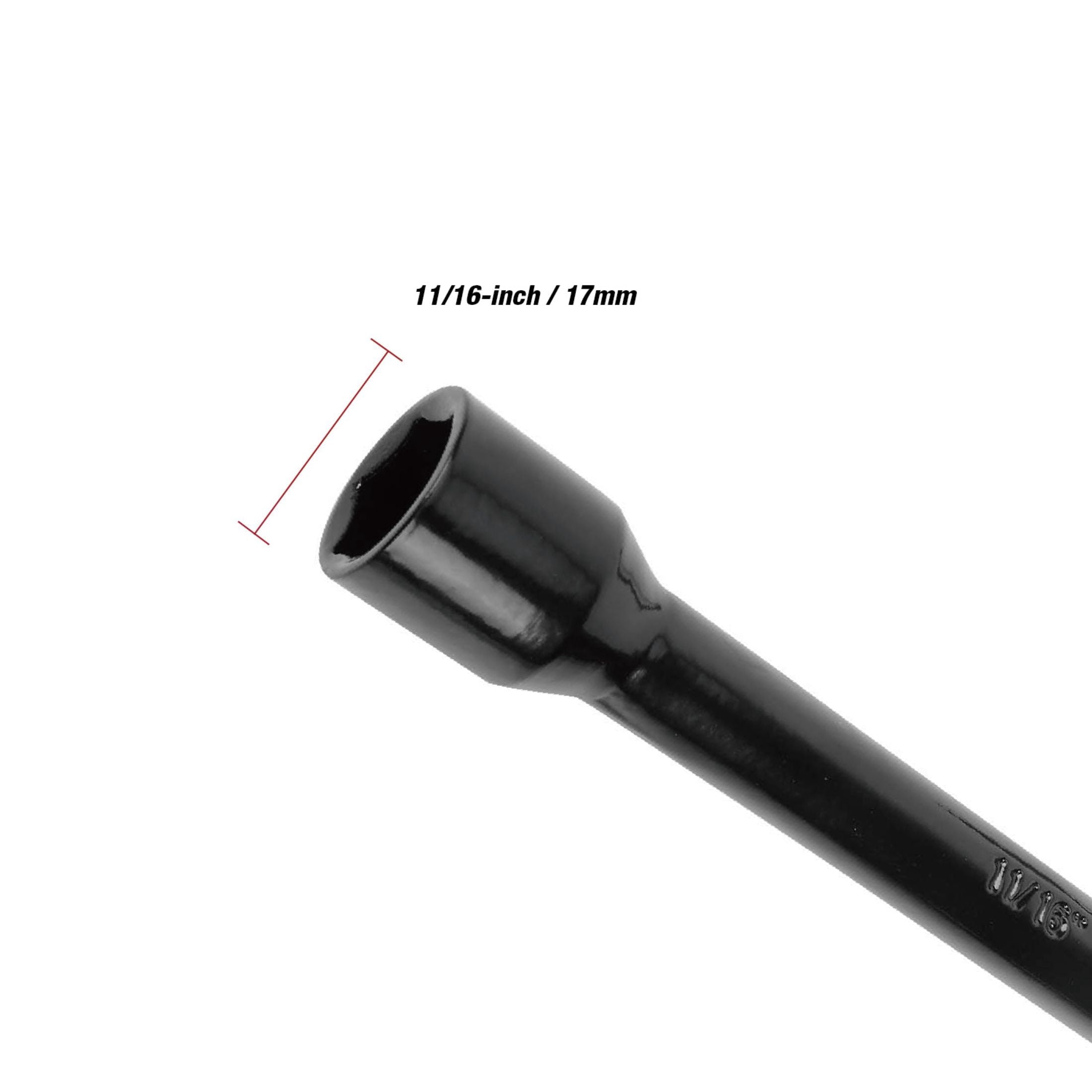 Hyper Tough 18-inch Durable Carbon Steel Lug Wrench for Tire Replacement