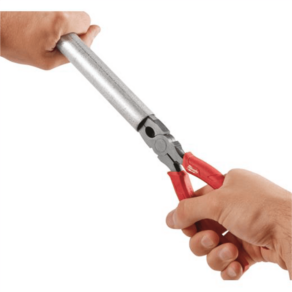 Milwaukee 48-22-6101 8-Inch Long Nose Pliers with Reaming Head and Onboard Fish Tape Pulling