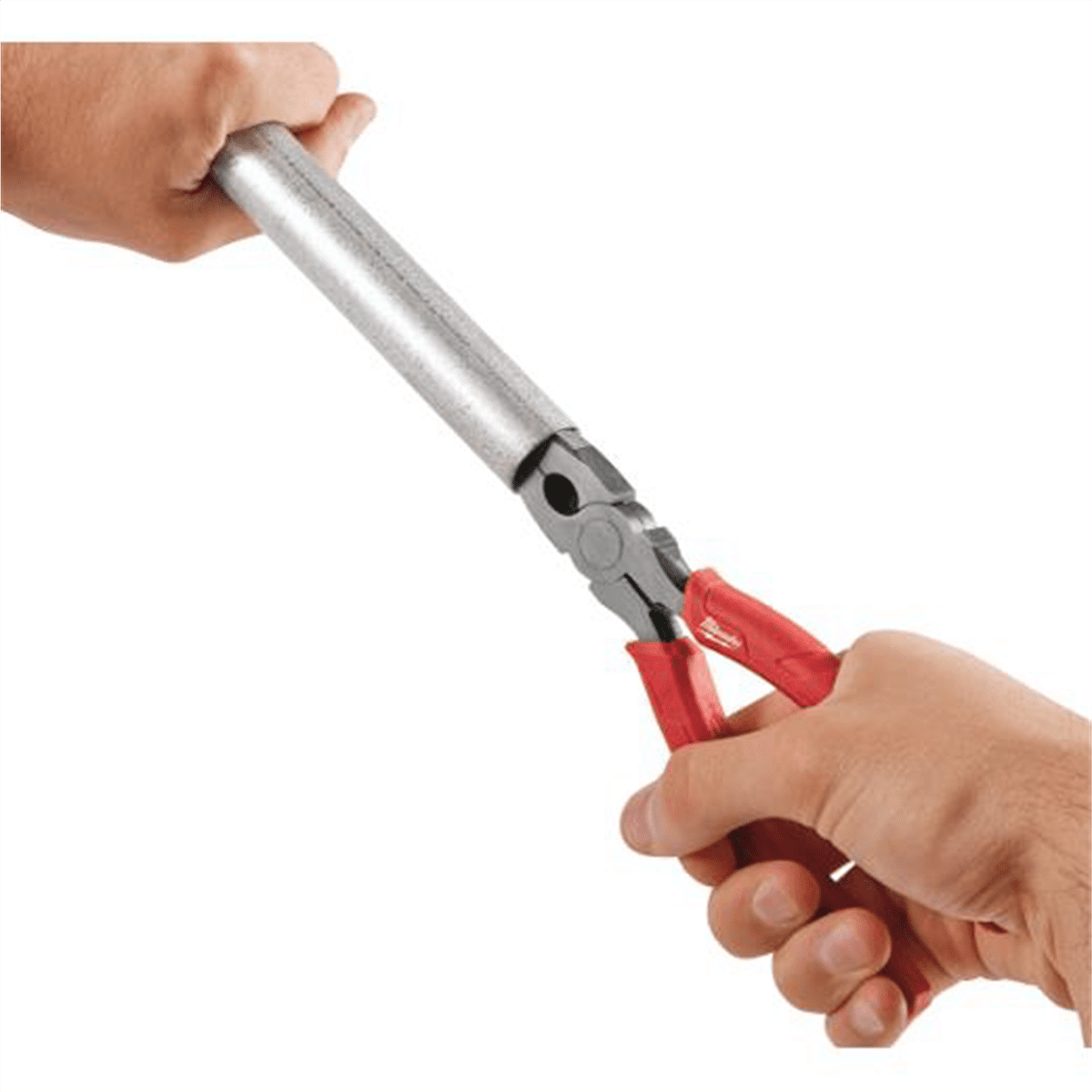 Milwaukee 48-22-6101 8-Inch Long Nose Pliers with Reaming Head and Onboard Fish Tape Pulling