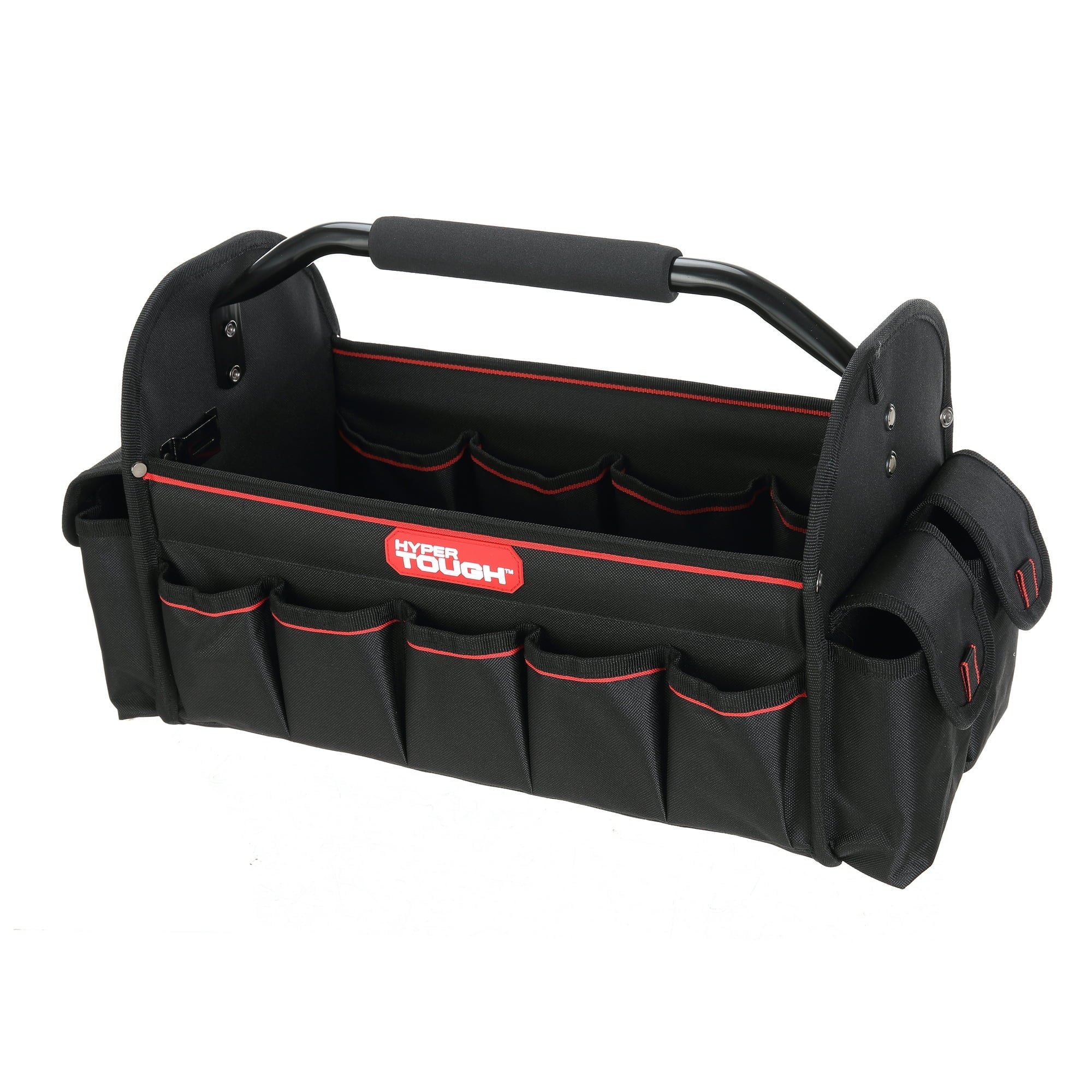Hyper Tough 16-inch Open Top Tote with Soft Grip Handle