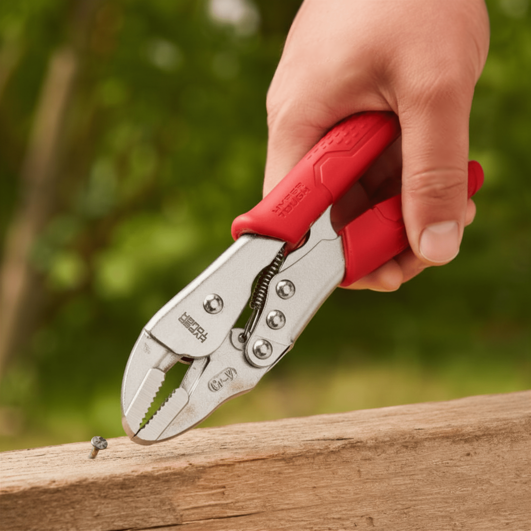 Hyper Tough 8-inch Straight Jaw Locking Pliers with Triggerless Release