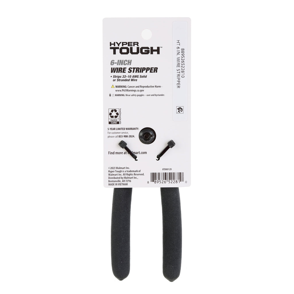 Hyper Tough 6 Wire Stripper 8TD0012D, New, 0.28 lb