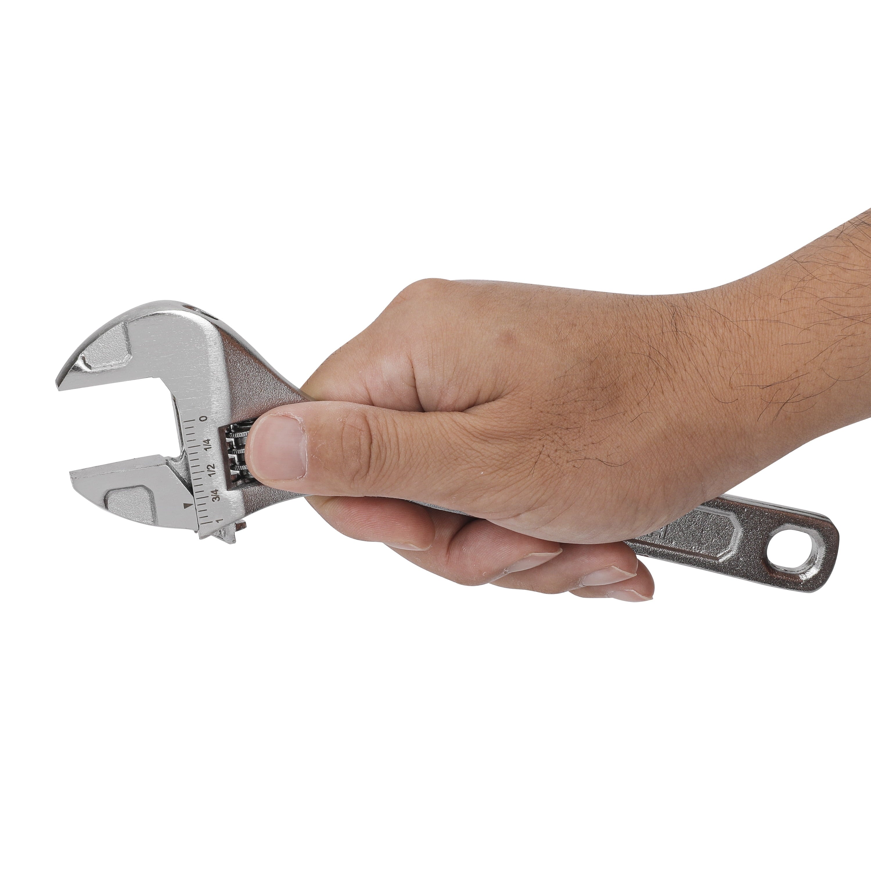 Hyper Tough 8-inch Adjustable Wrench, 1-1/4-inch Jaw Capacity