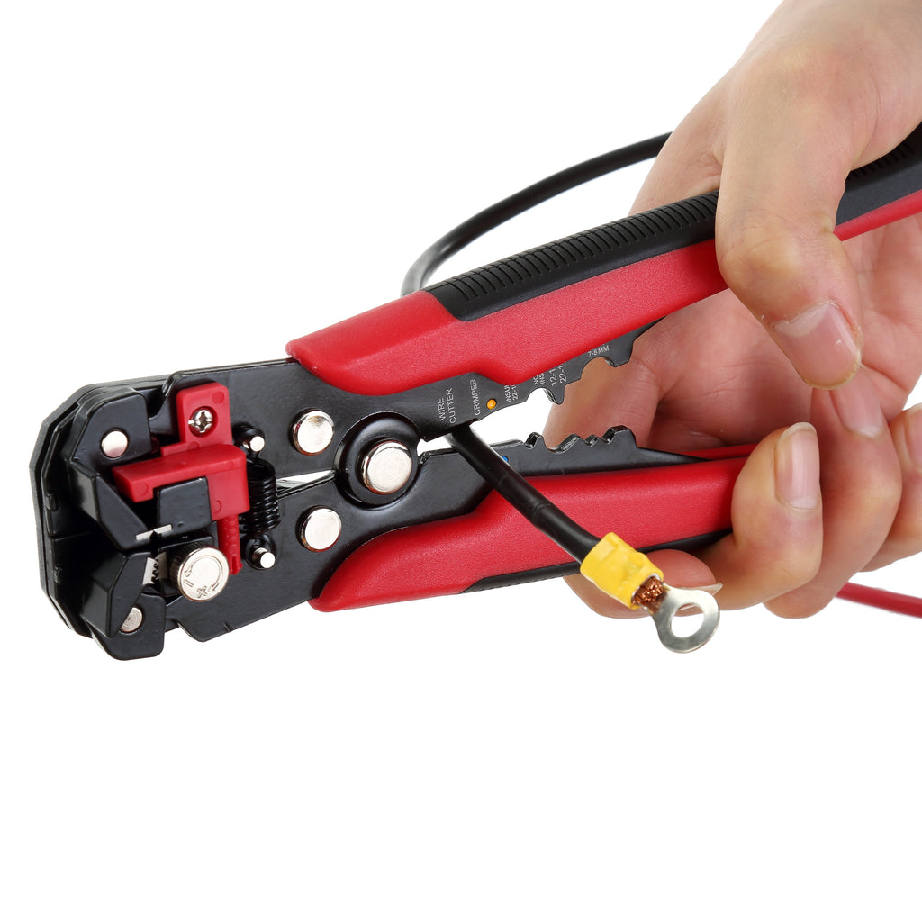 Hyper Tough 8 Self-Adjusting Wire Stripper 8TD0016D, New, 0.75 lb