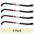 (4 pack) Hyper Tough 18” Wrecking Bar, Nail Puller and Crowbar Tool