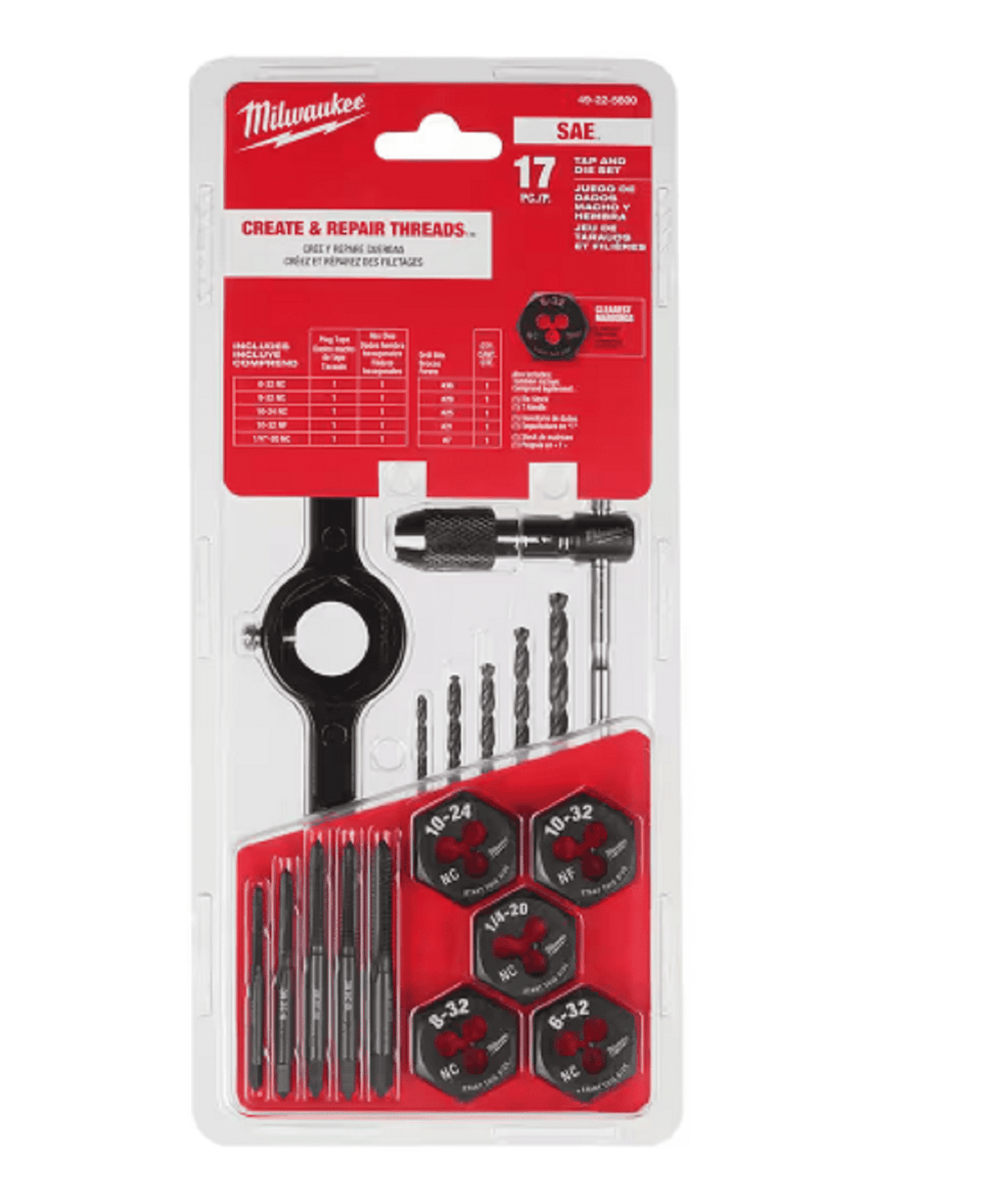 Milwaukee Tool 17PC SAE Tap and Die Set