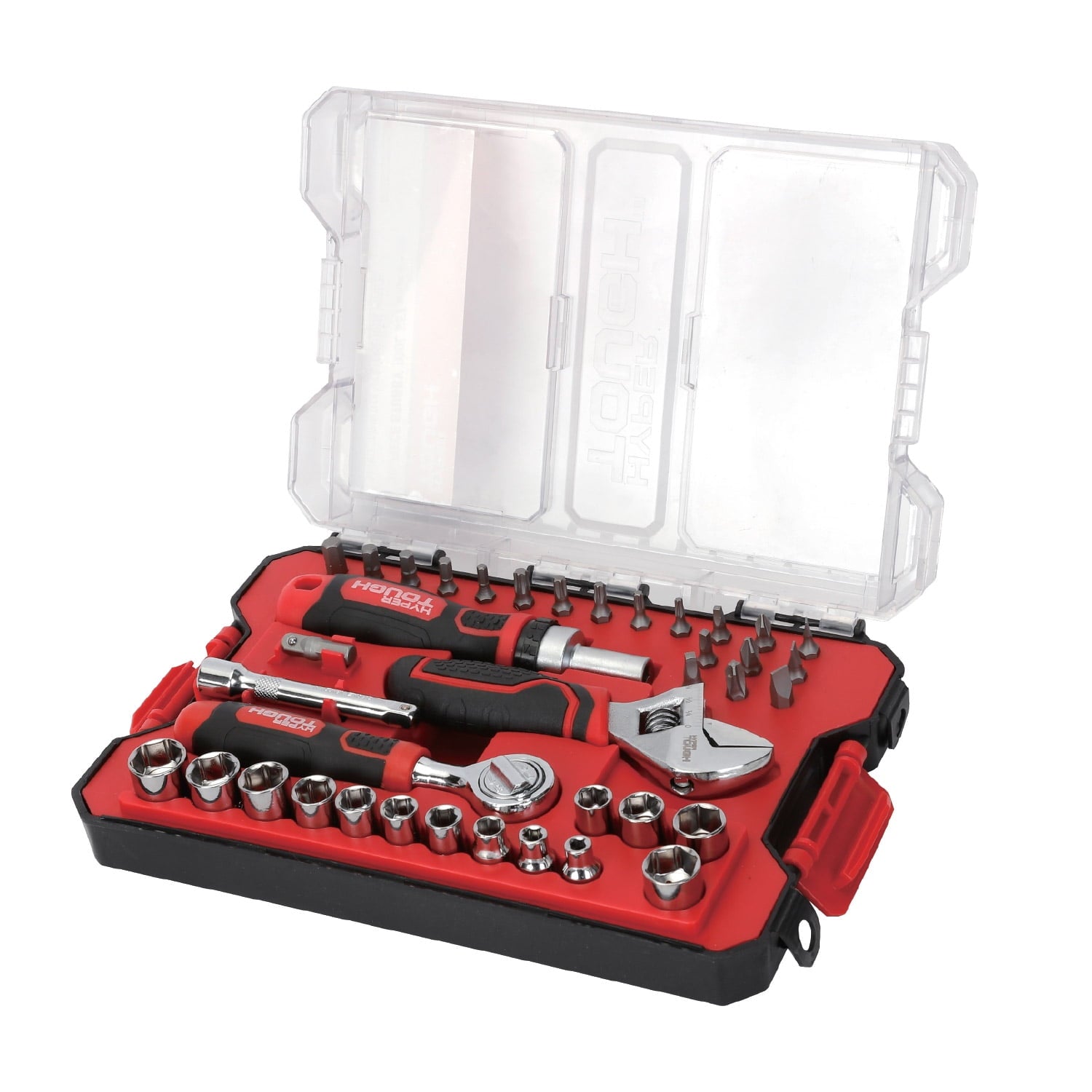 Hyper Tough 38-Piece Stubby Tool Set in Click Fit? Case