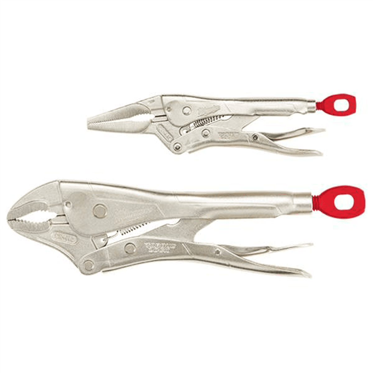 Milwaukee Tool 2 Pc. 10 CURVED JAW & 6 LONG NOSE TORQUE LOCK LOCKING PLIERS SET