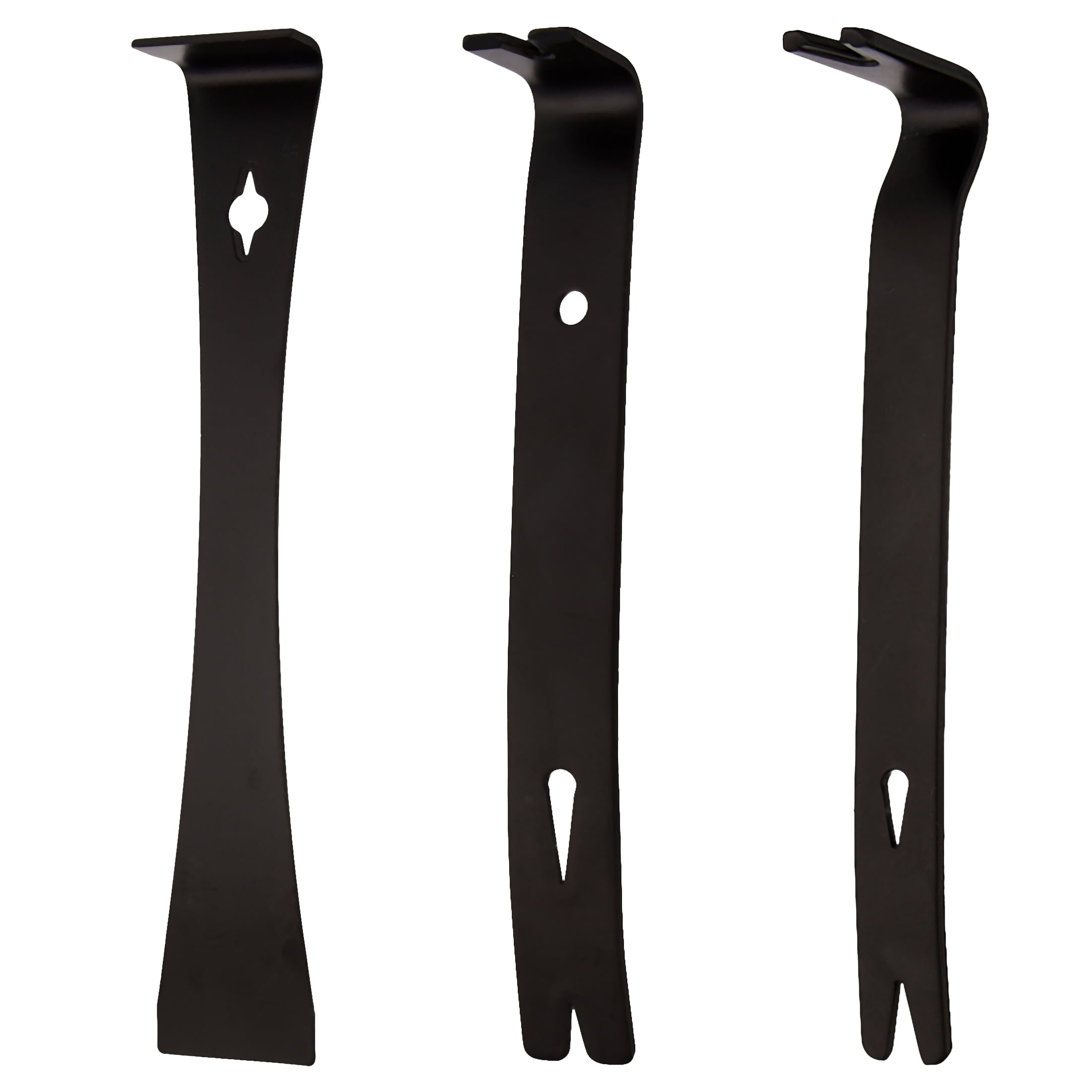 Hyper Tough 3-piece Pry Bar Set with Nail Pull, 5-1/2, 7-1/2, 9-1/2-inch
