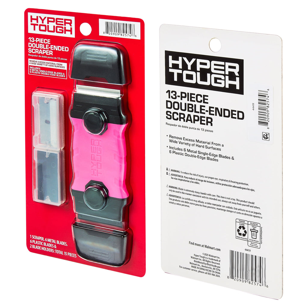 Hyper Tough 13-Piece Double Ended Scraper with Soft Grip Handle