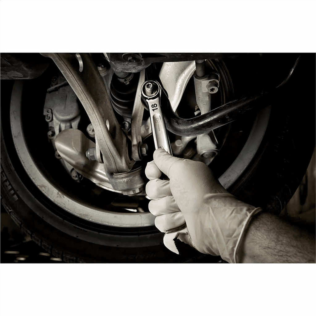 Milwaukee Tool 9/16 SAE Combination Wrench, 12-Point, Steel, Chrome, Ergonomic, I-Beam Handle