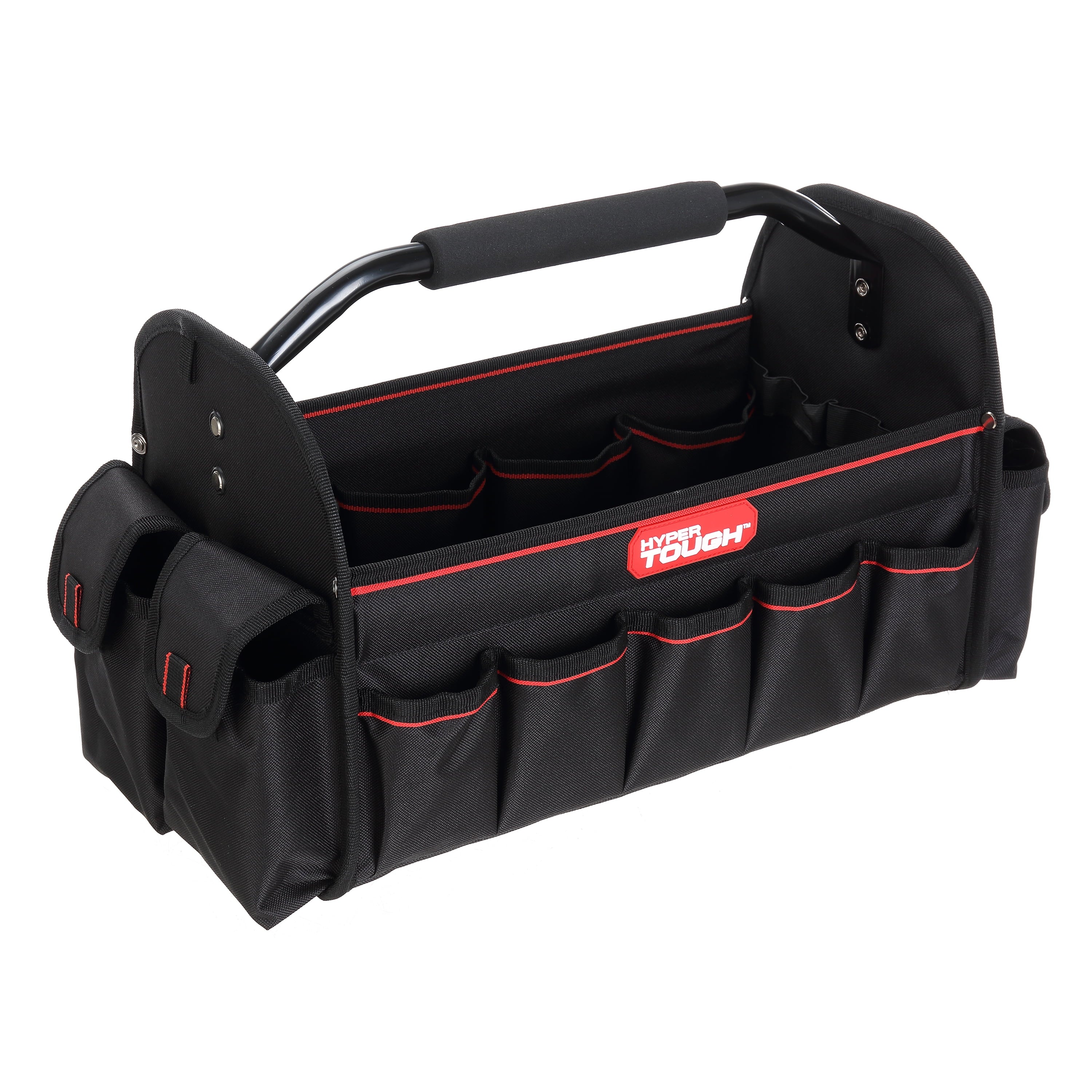 Hyper Tough 16-inch Open Top Tote with Soft Grip Handle