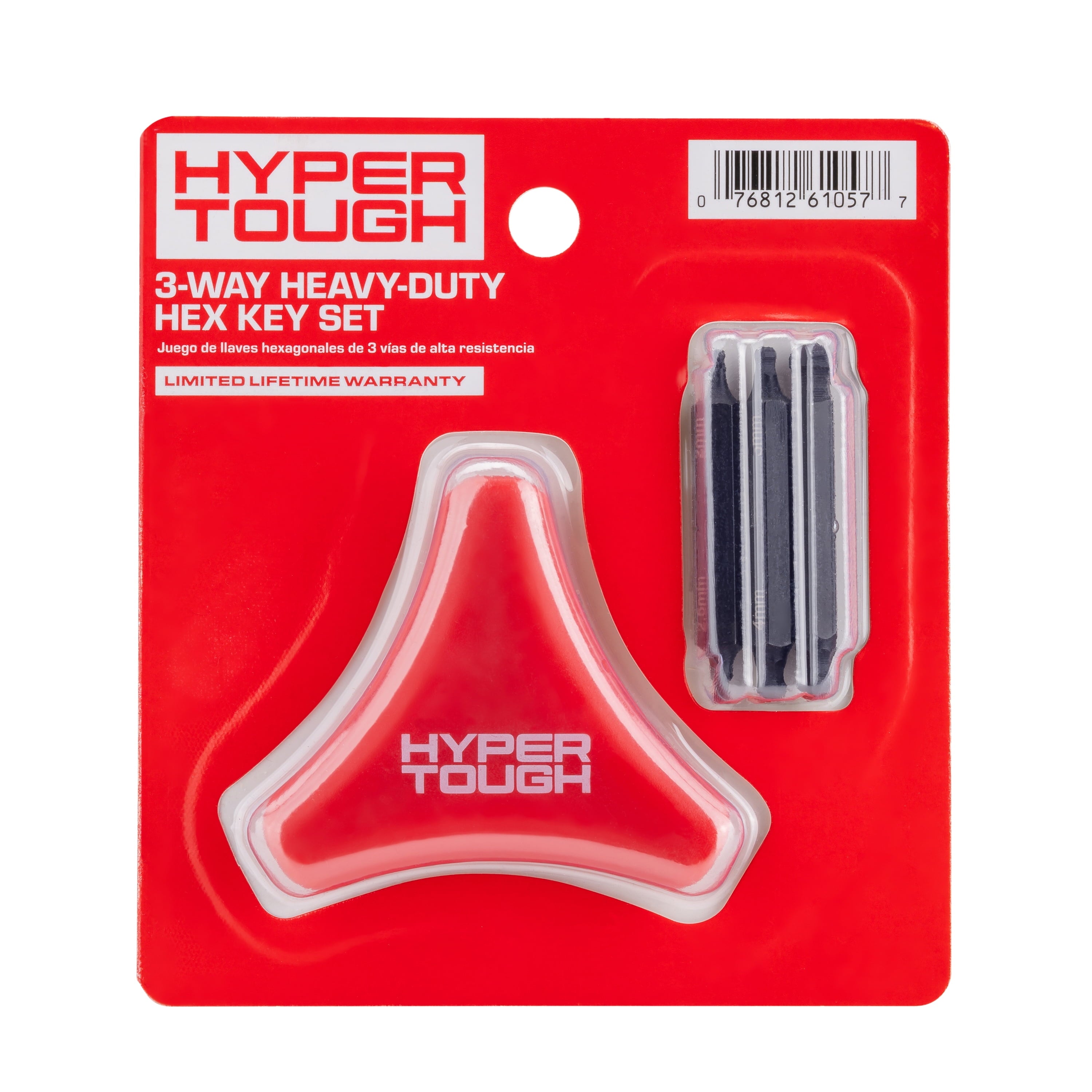 Hyper Tough 3-Way Heavy-Duty Hex Key Set, 4 Pieces