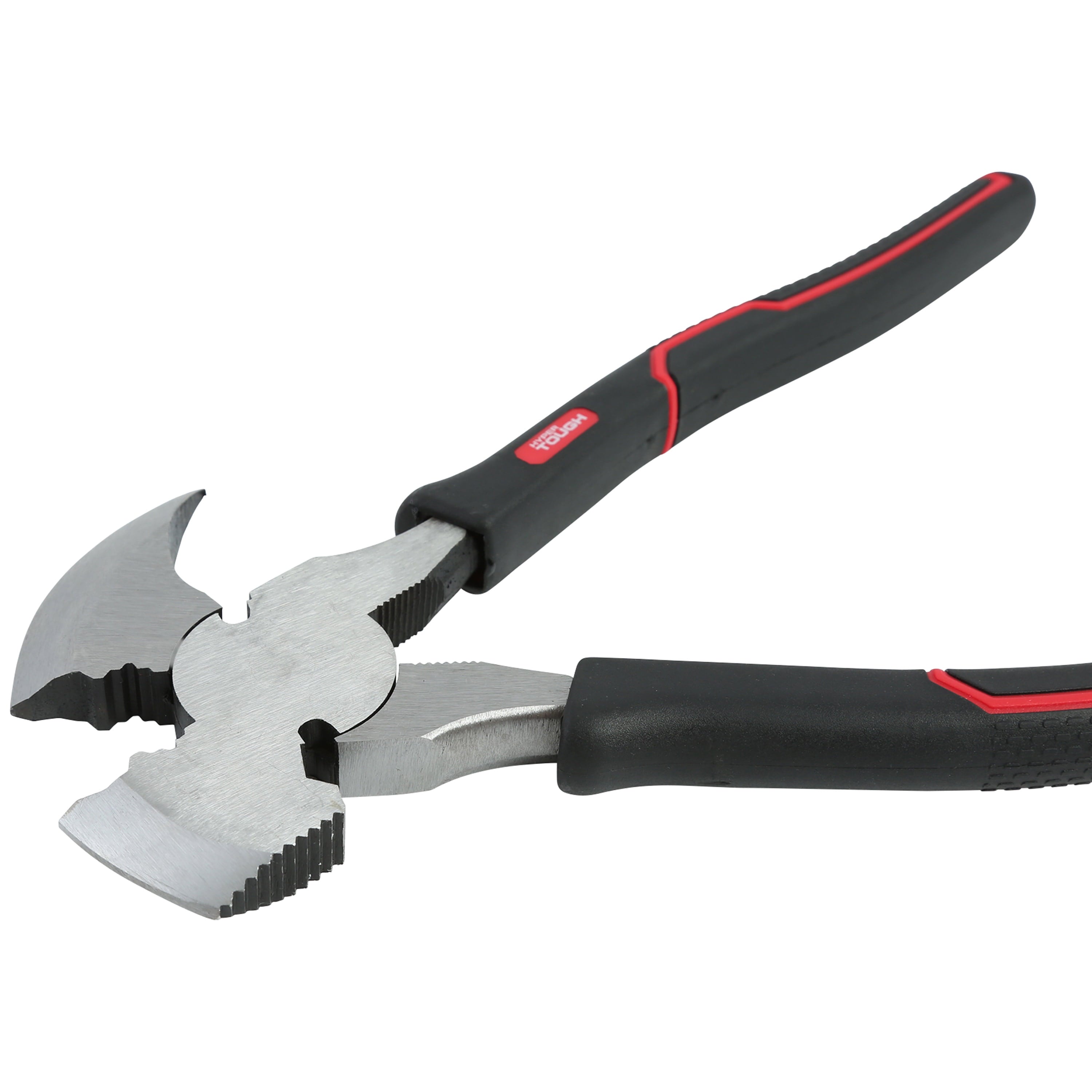 Hyper Tough 10-inch Demolition and Fencing Pliers with Soft Grip Handles