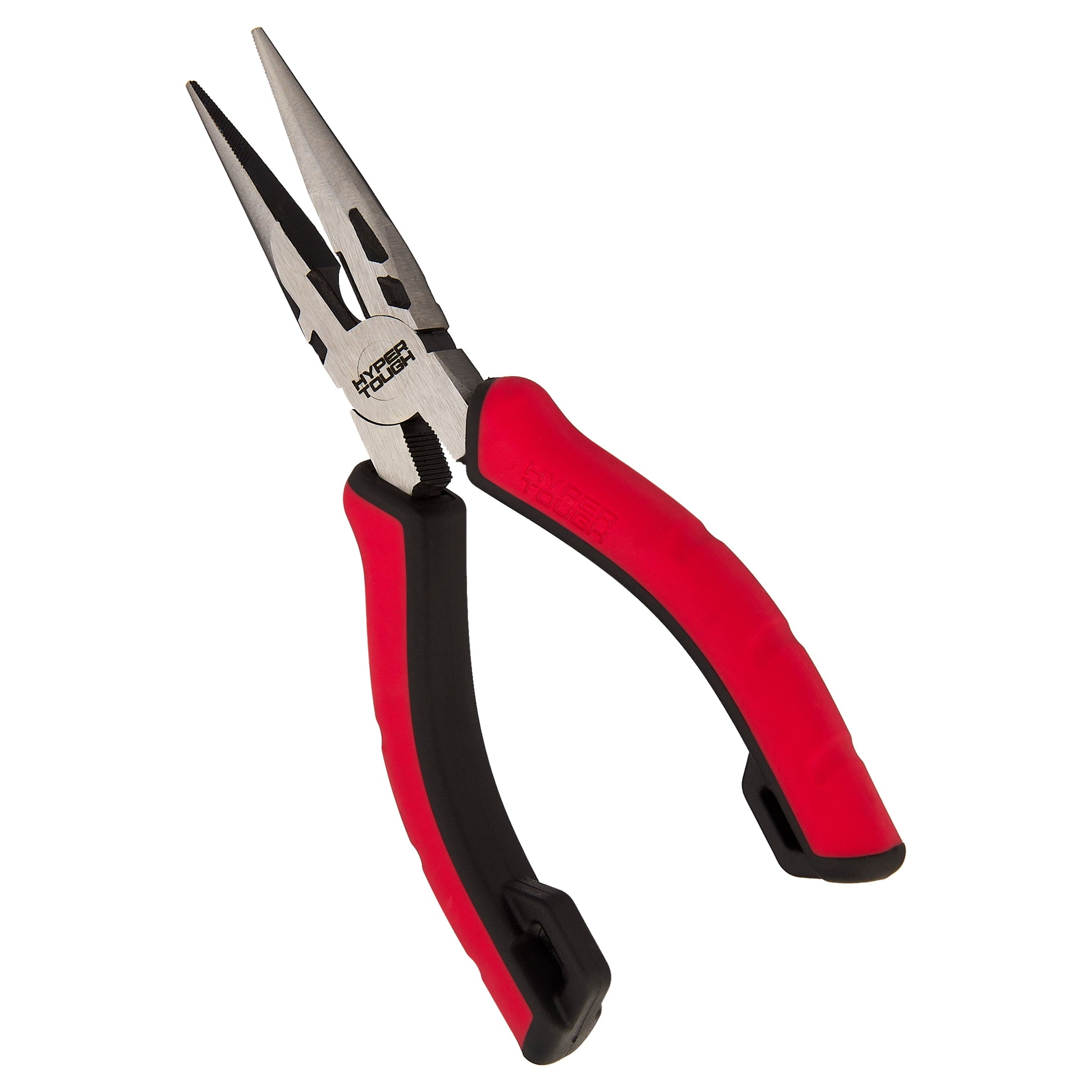 Hyper Tough 6-inch Long-Nose Pliers with Dual Material Comfort Grips