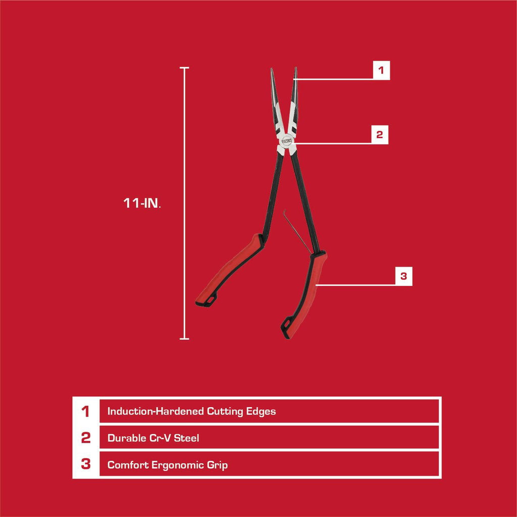Hyper Tough  11-inch Pistol Grip Pliers with Dual Material Comfort Grips