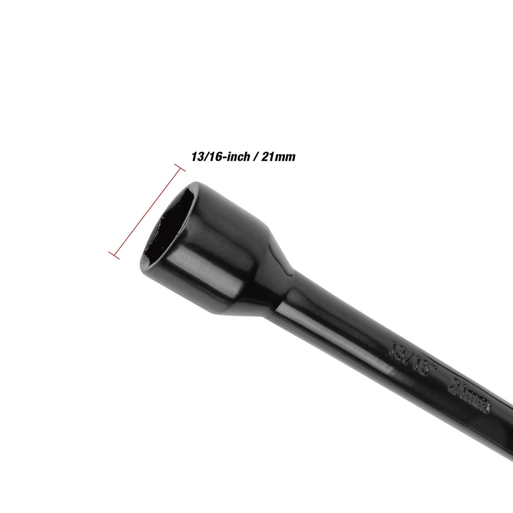Hyper Tough 14-inch Powder Coated Lug Wrench for Tire Replacement