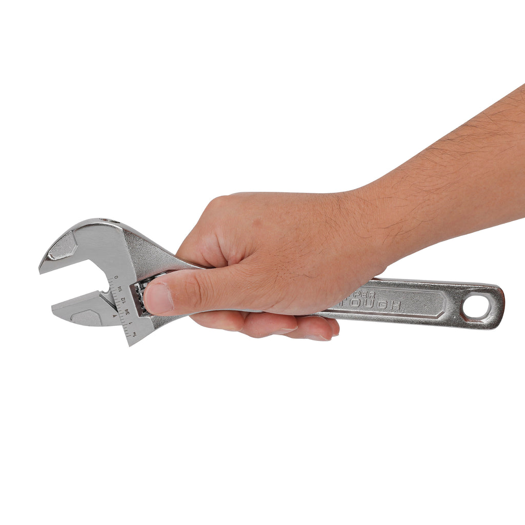 Hyper Tough 10-inch Adjustable Wrench, Steel Construction, Model 43181