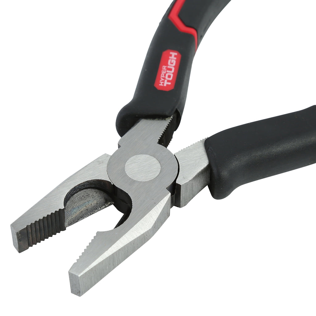 Hyper Tough 8-inch Linesman Pliers with Ergonomic Soft Grips, 5176V