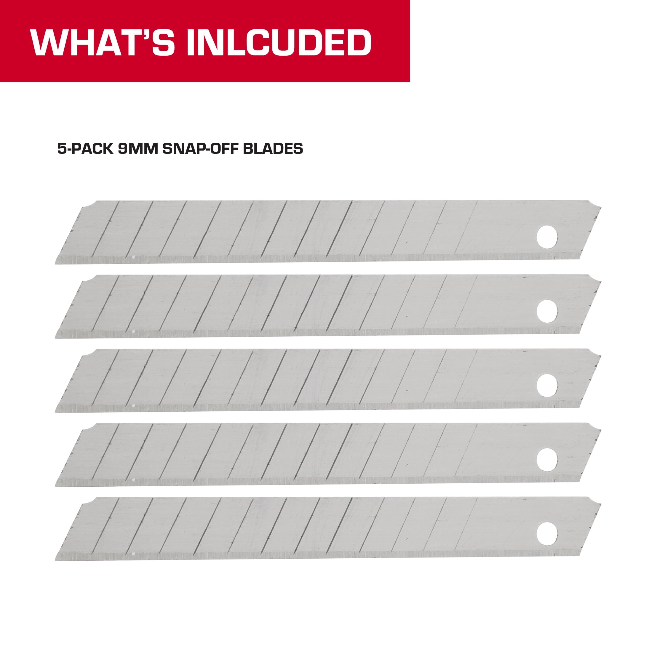 Hyper Tough 9 mm Snap-Off Blades, 5 Pack