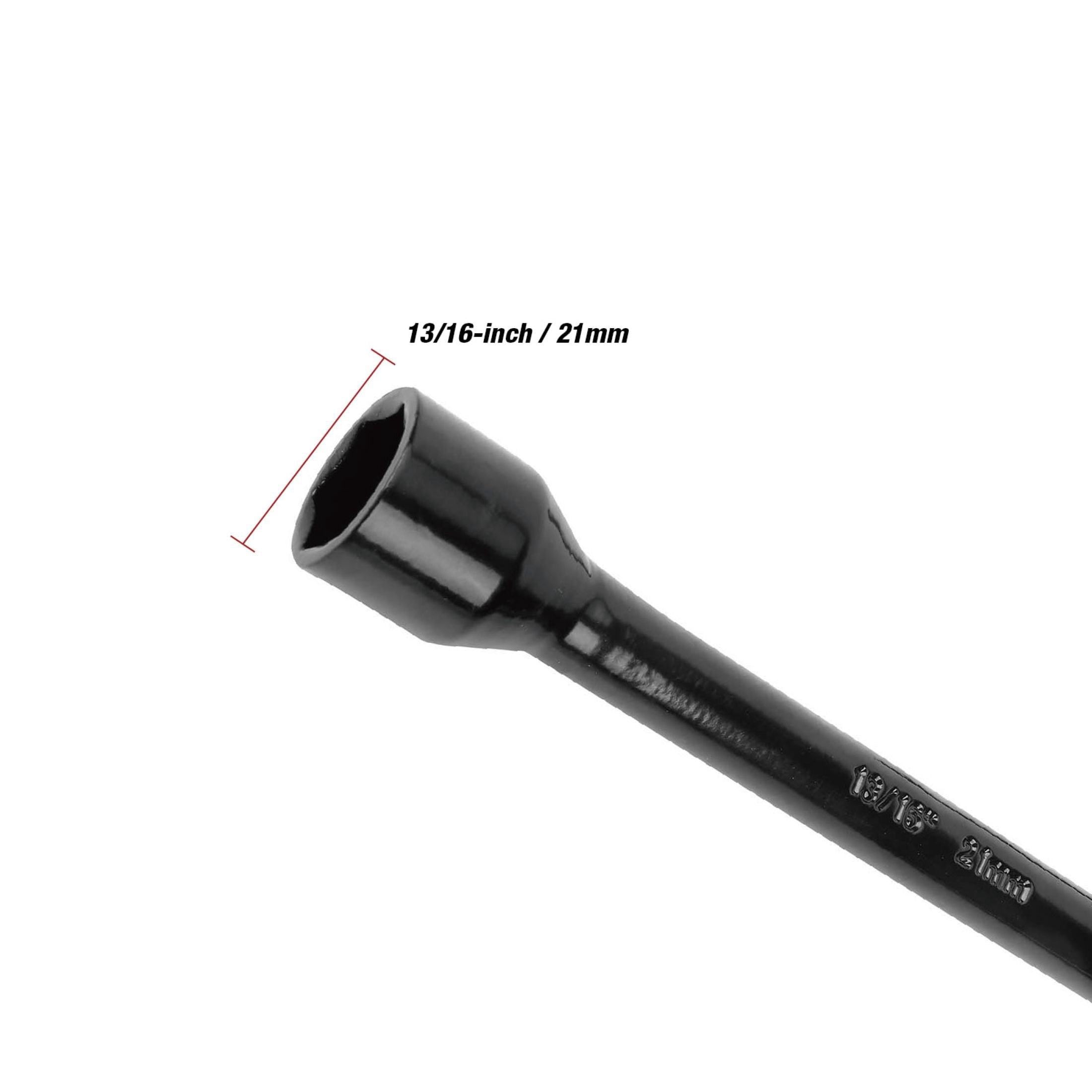 Hyper Tough 18-inch Durable Carbon Steel Lug Wrench for Tire Replacement