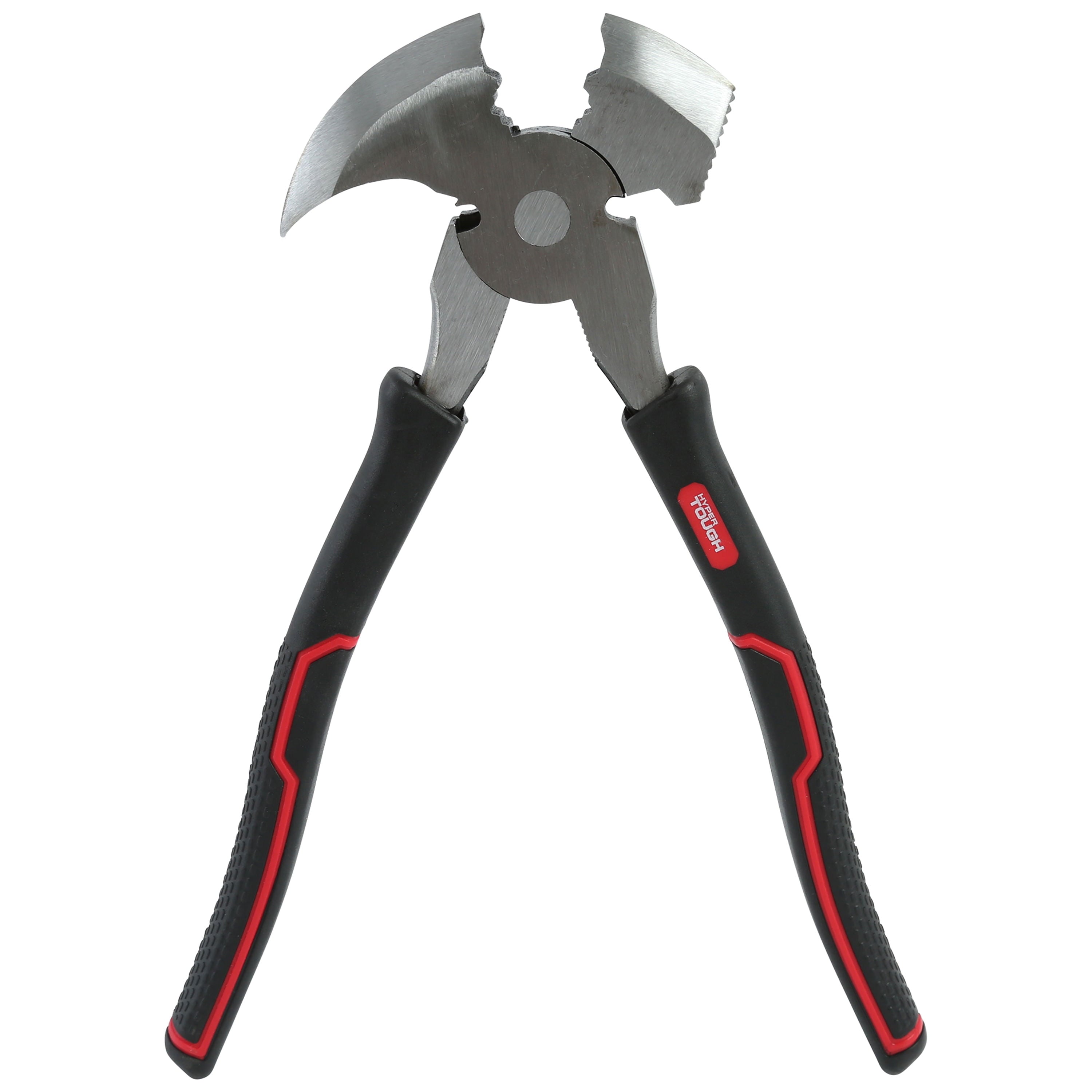 Hyper Tough 10-inch Demolition and Fencing Pliers with Soft Grip Handles