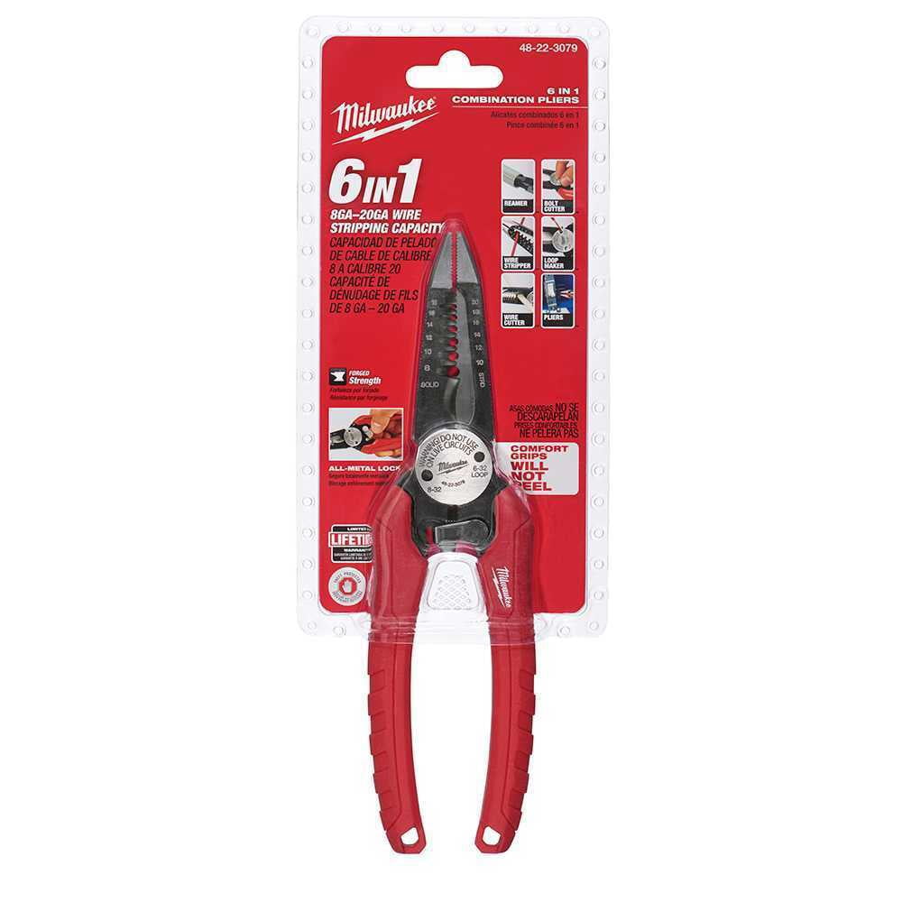 Milwaukee 48-22-3079 COMFORT GRIP 6IN1 PLIERS