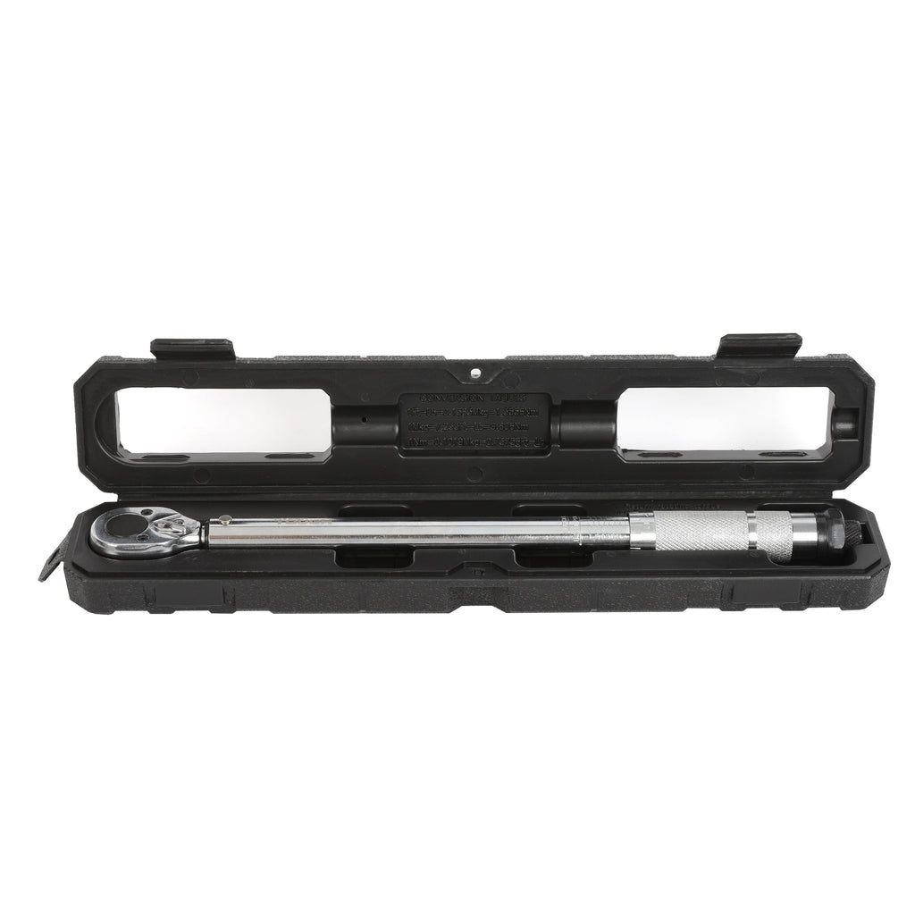 Hyper Tough Heavy Duty 3/8-inch Torque Wrench with Storage Case, 15-80 ft-lbs