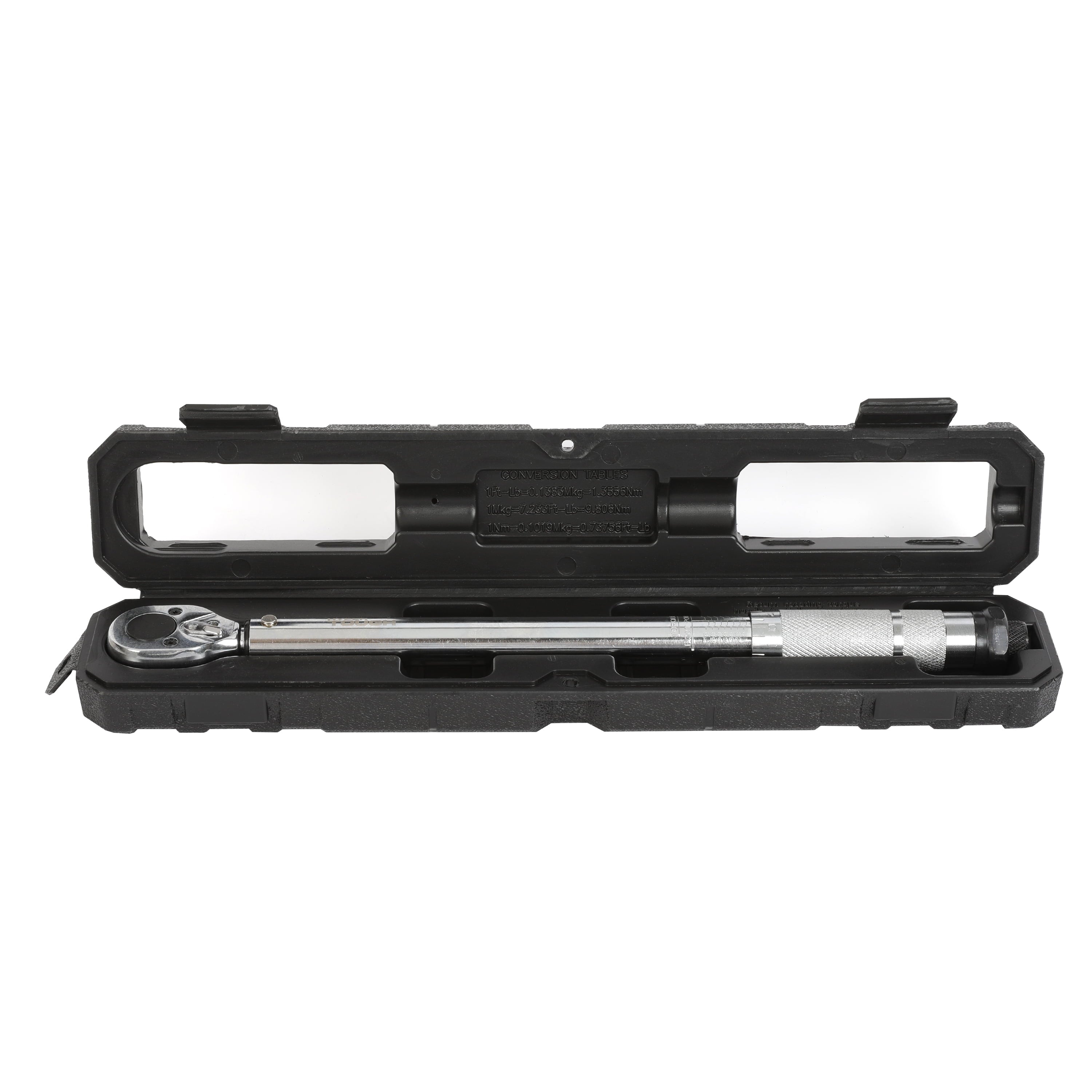 Hyper Tough Heavy Duty 3/8-inch Torque Wrench with Storage Case, 15-80 ft-lbs