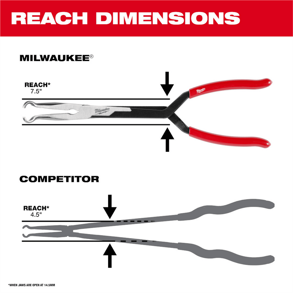 Milwaukee Tool 13 Long Reach Hose Grip Pliers - 3/4