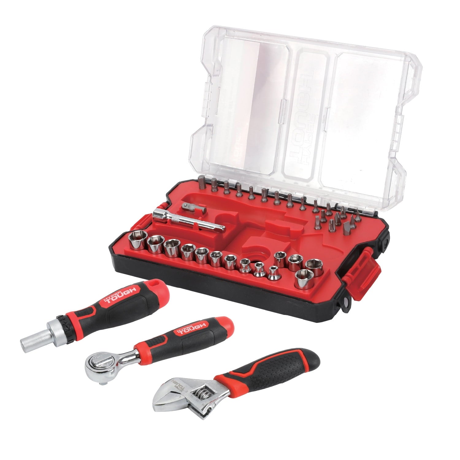 Hyper Tough 38-Piece Stubby Tool Set in Click Fit? Case
