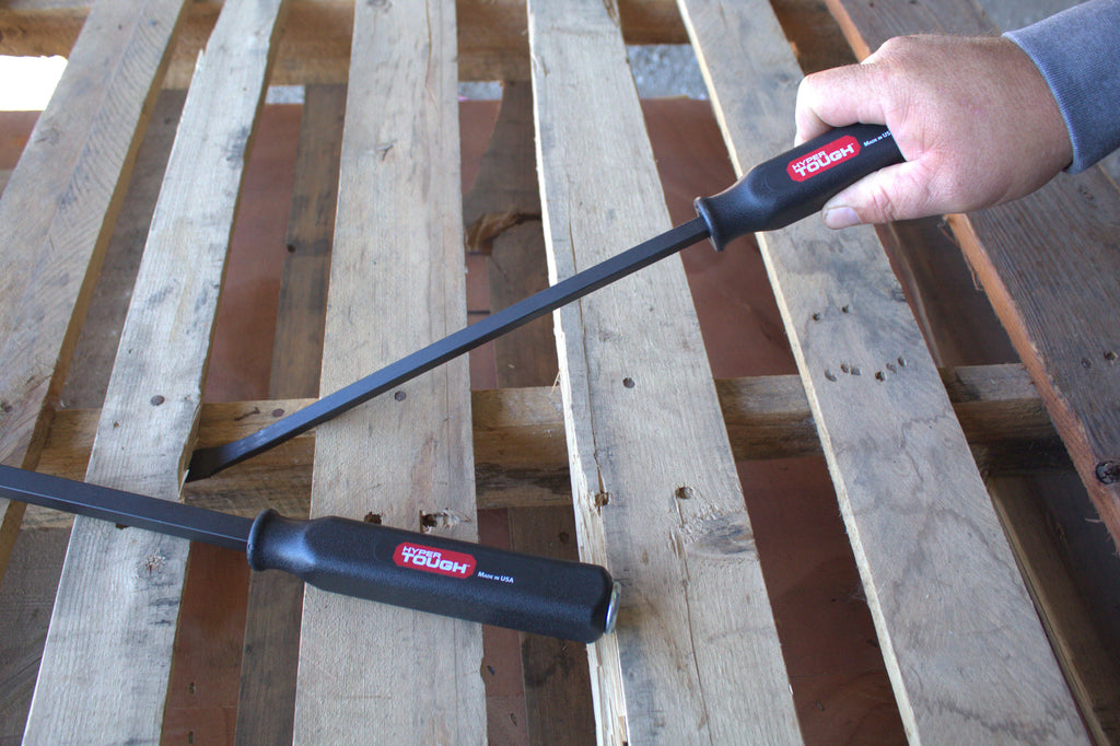 Hyper Tough 36-Inch Steel Pry Bar with Metal Striking Cap