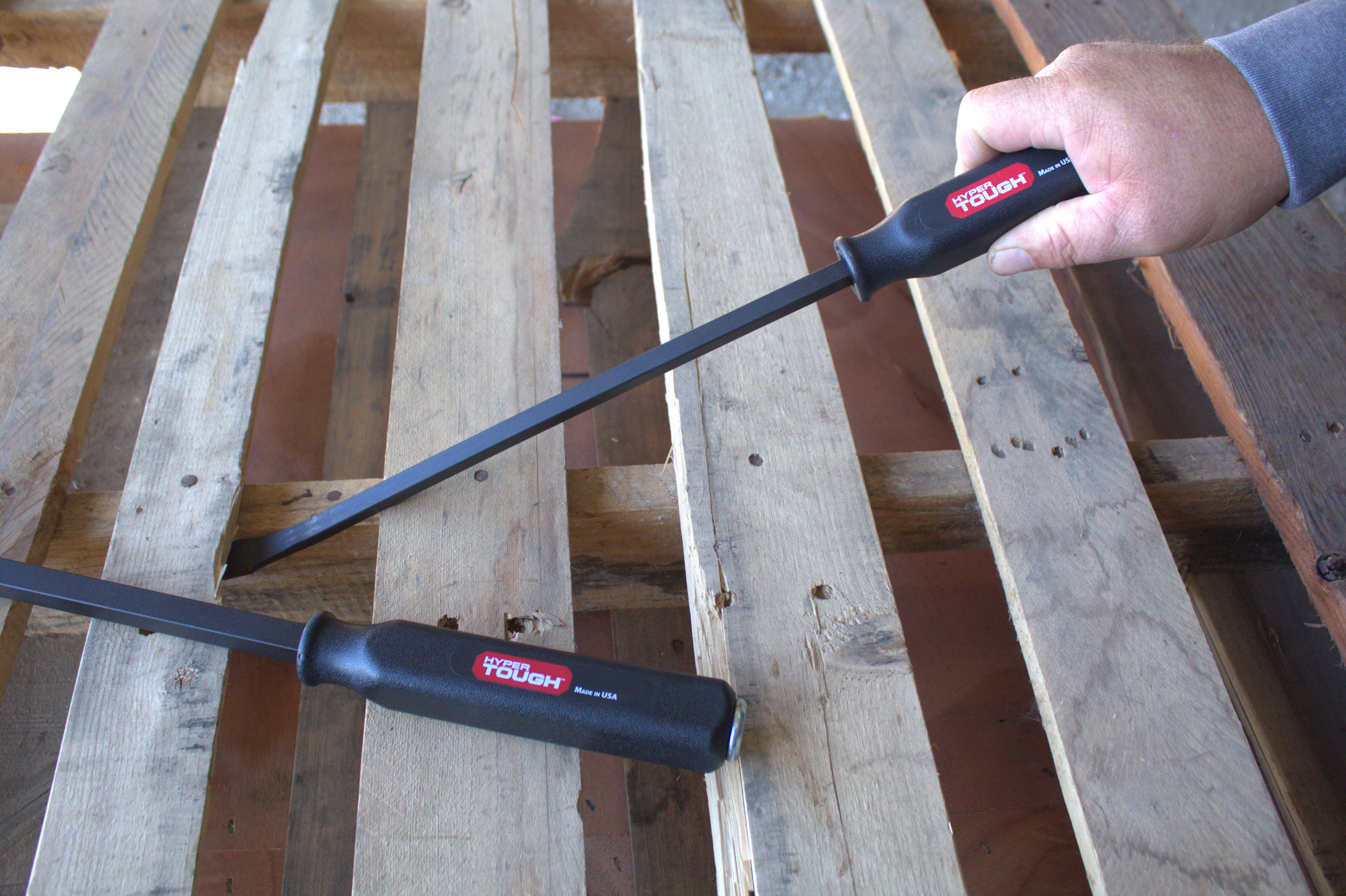 Hyper Tough 36-Inch Steel Pry Bar with Metal Striking Cap