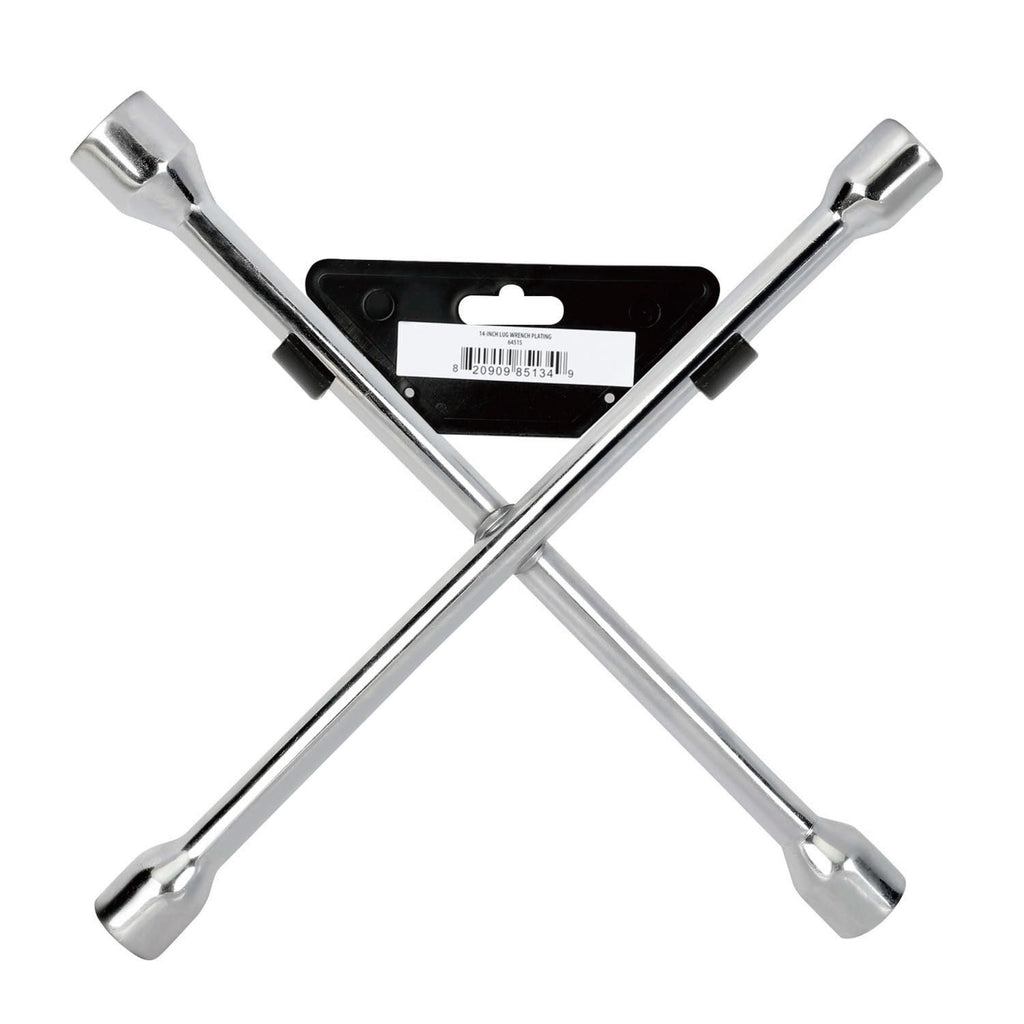 Hyper Tough 14-inch Lug Wrench with Anti-Corrosion Plating for Easy Tire Replacement