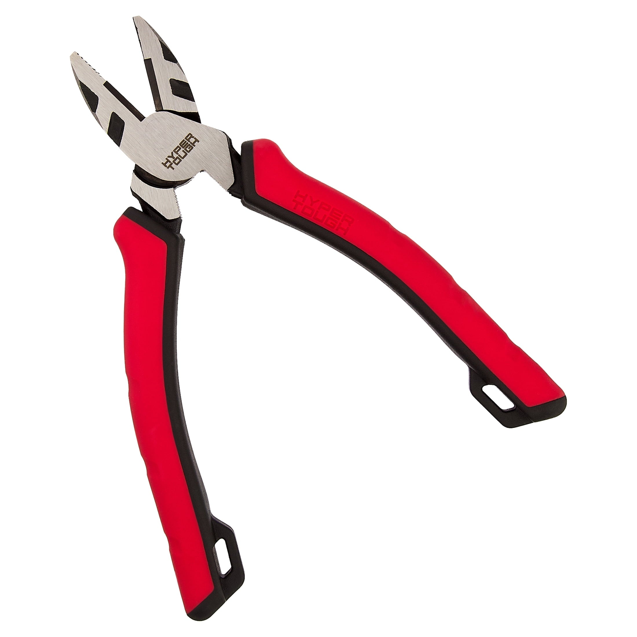 Hyper Tough 6-inch High Leverage Lineman Pliers with Dual Material Comfort Grips