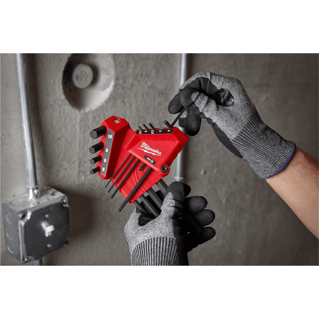 Milwaukee Tool 22-Key Ball End L-Style Hex Key Set - SAE/Metric