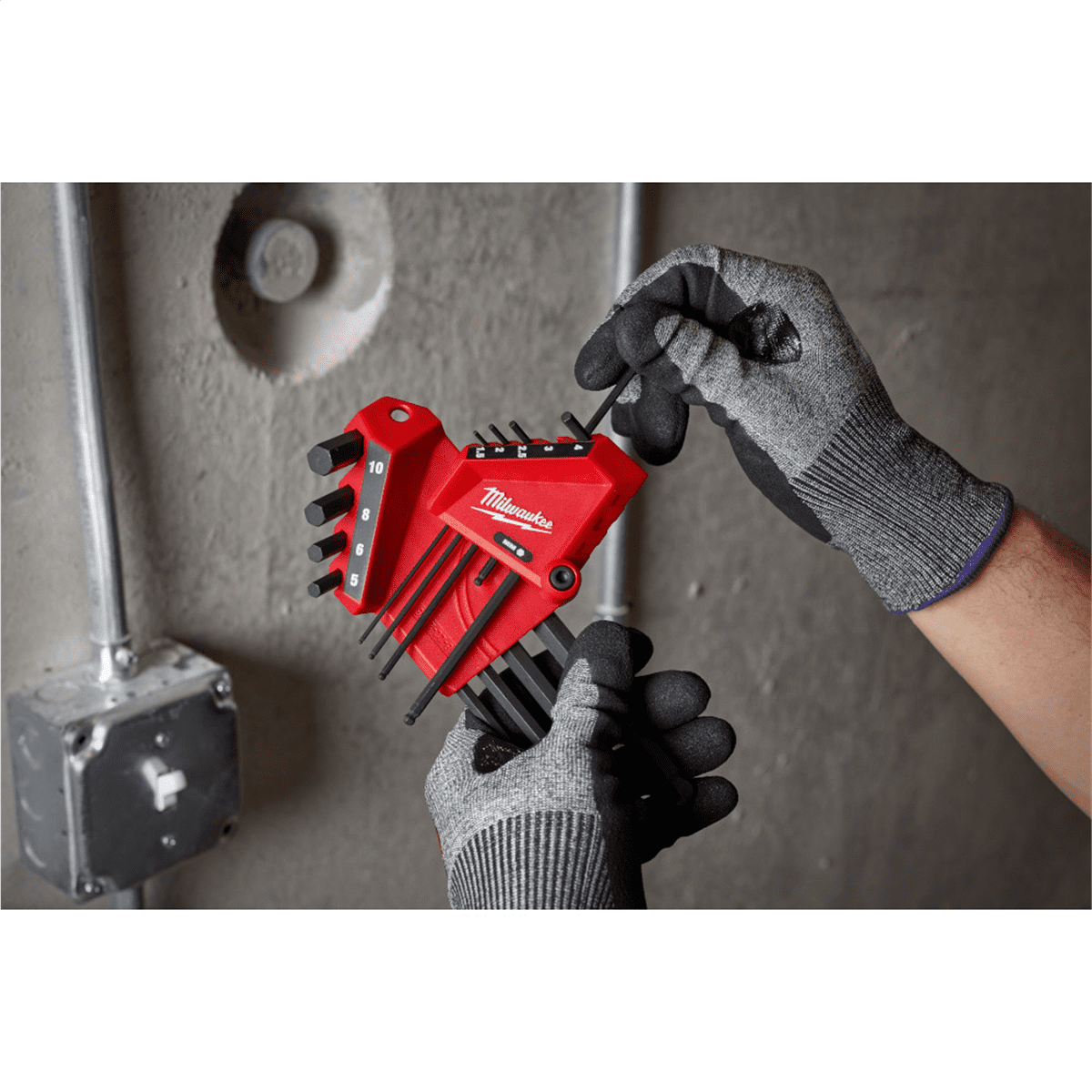 Milwaukee Tool 22-Key Ball End L-Style Hex Key Set - SAE/Metric