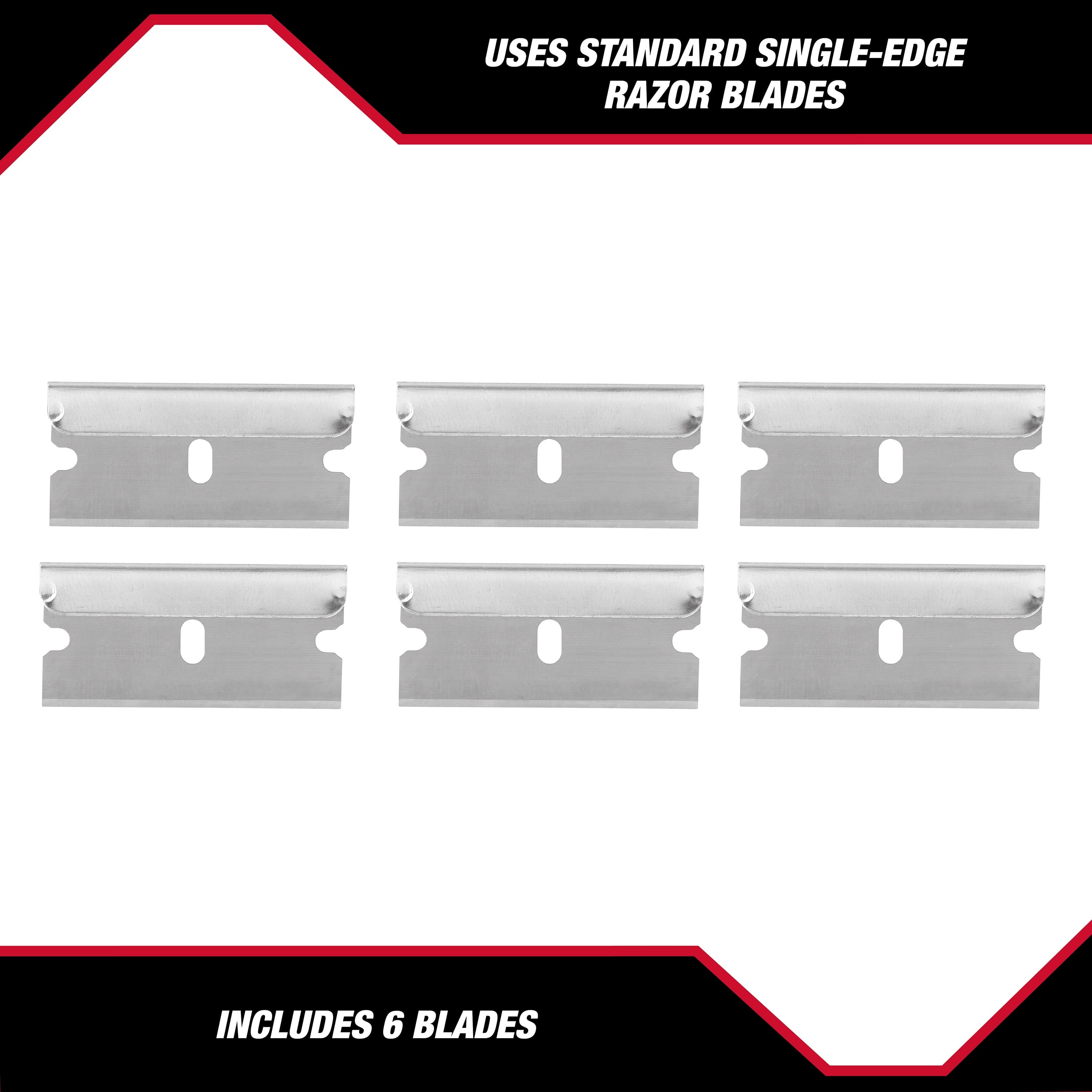 (2 pack) Hyper Tough Aluminum Retractable Box Cutter with 6 Blades