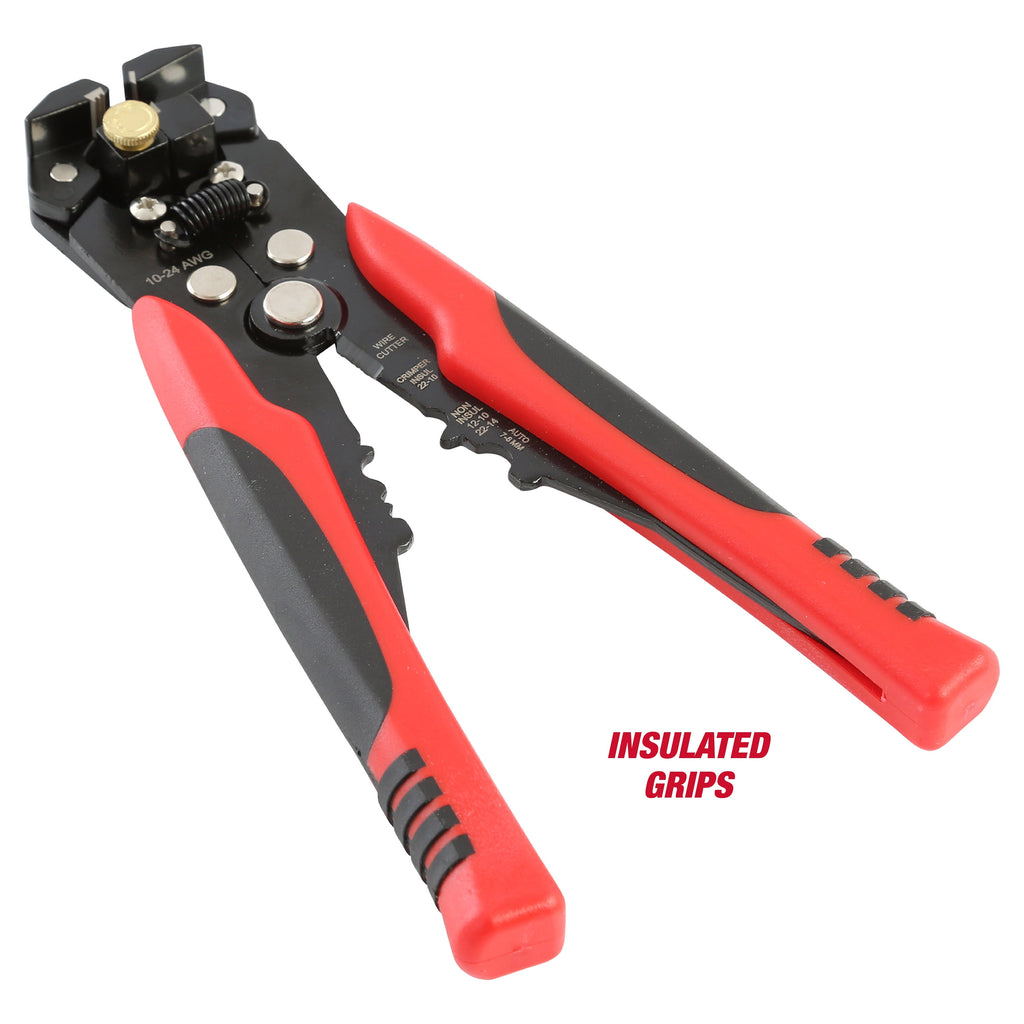 Hyper Tough 8 Self-Adjusting Wire Stripper and Crimper - NEW