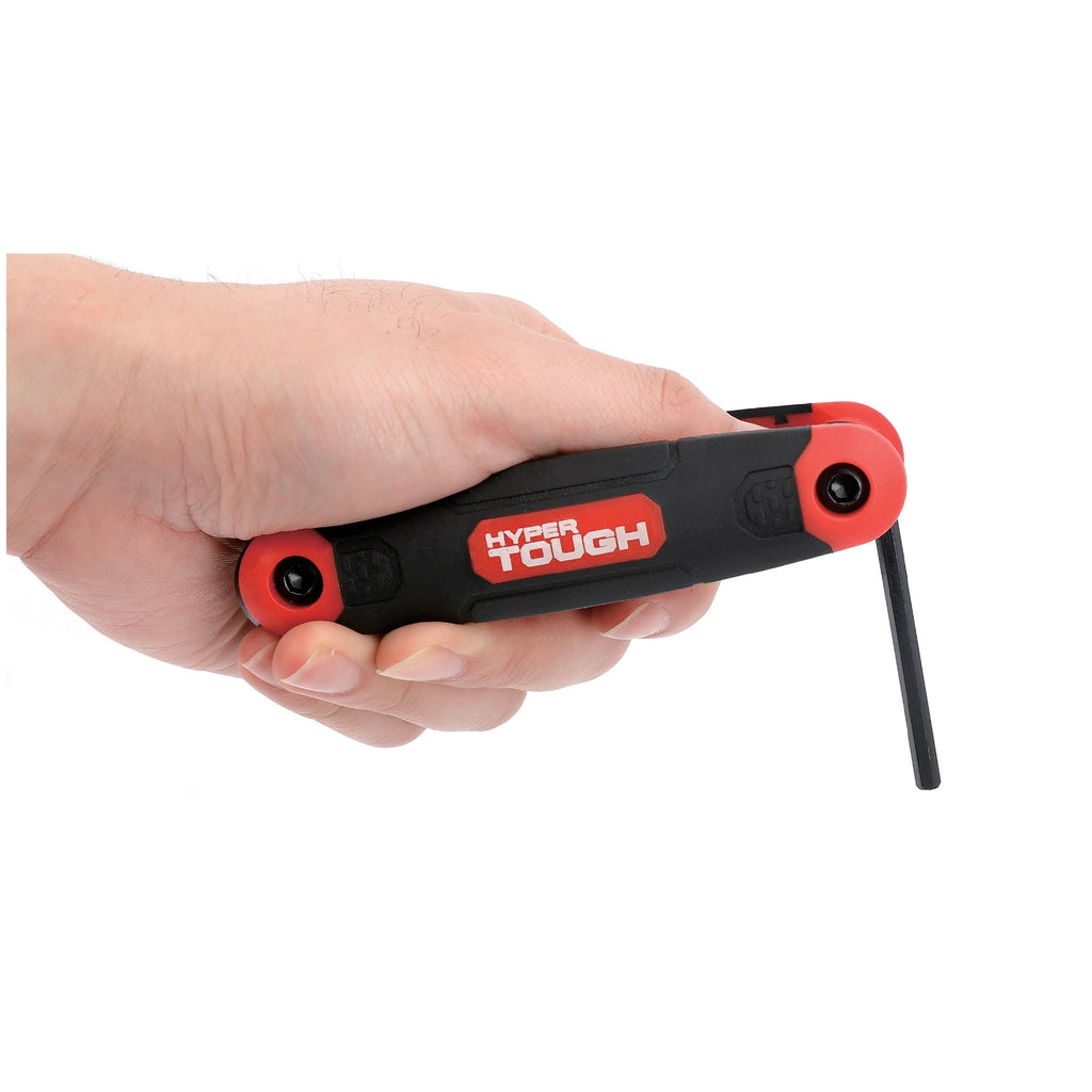 Hyper Tough 3-Pack Folding Hex Key Set with SAE Metric and Star