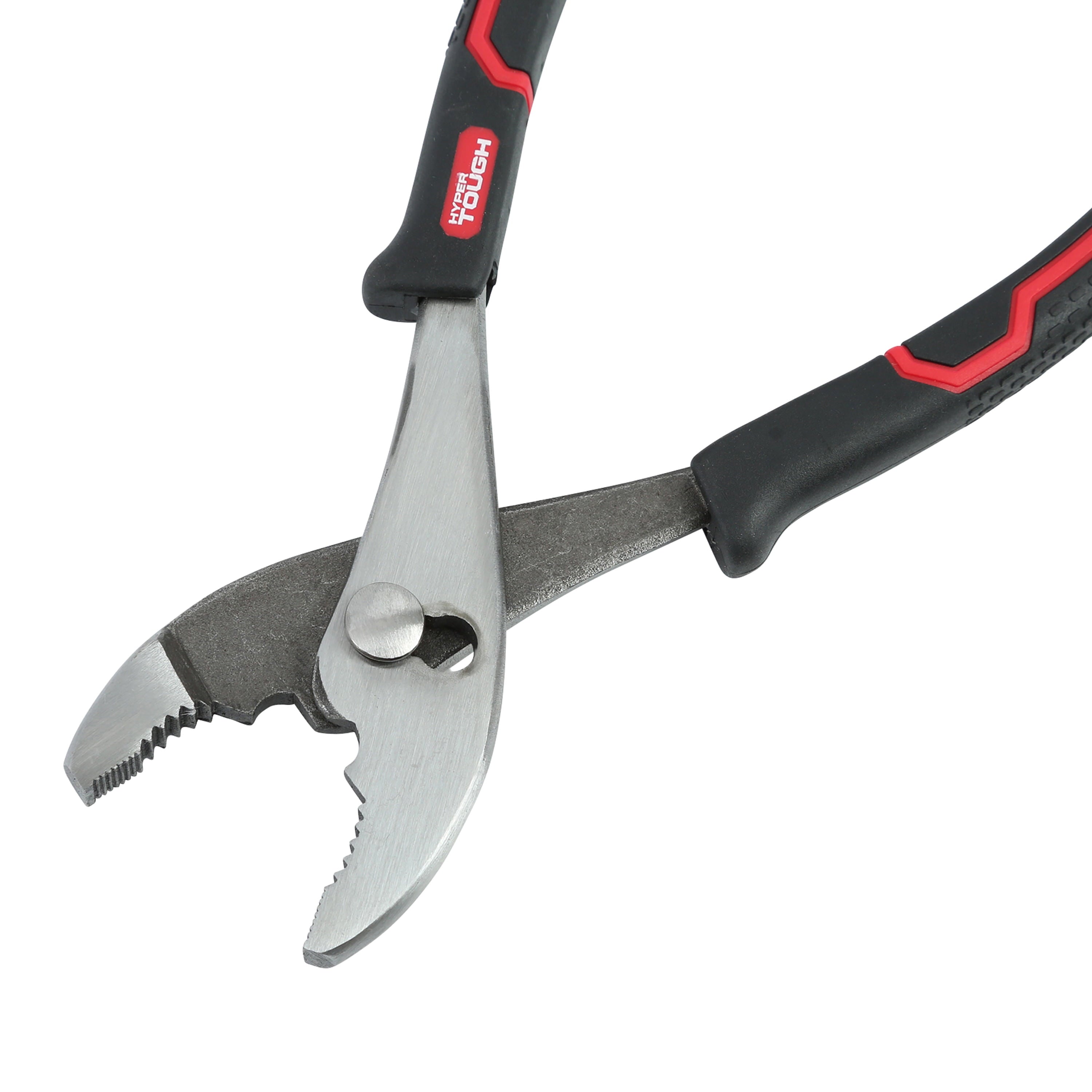 Hyper Tough 8-inch Slip Joint Pliers with Ergonomic Comfort Grips, Black, 5174V