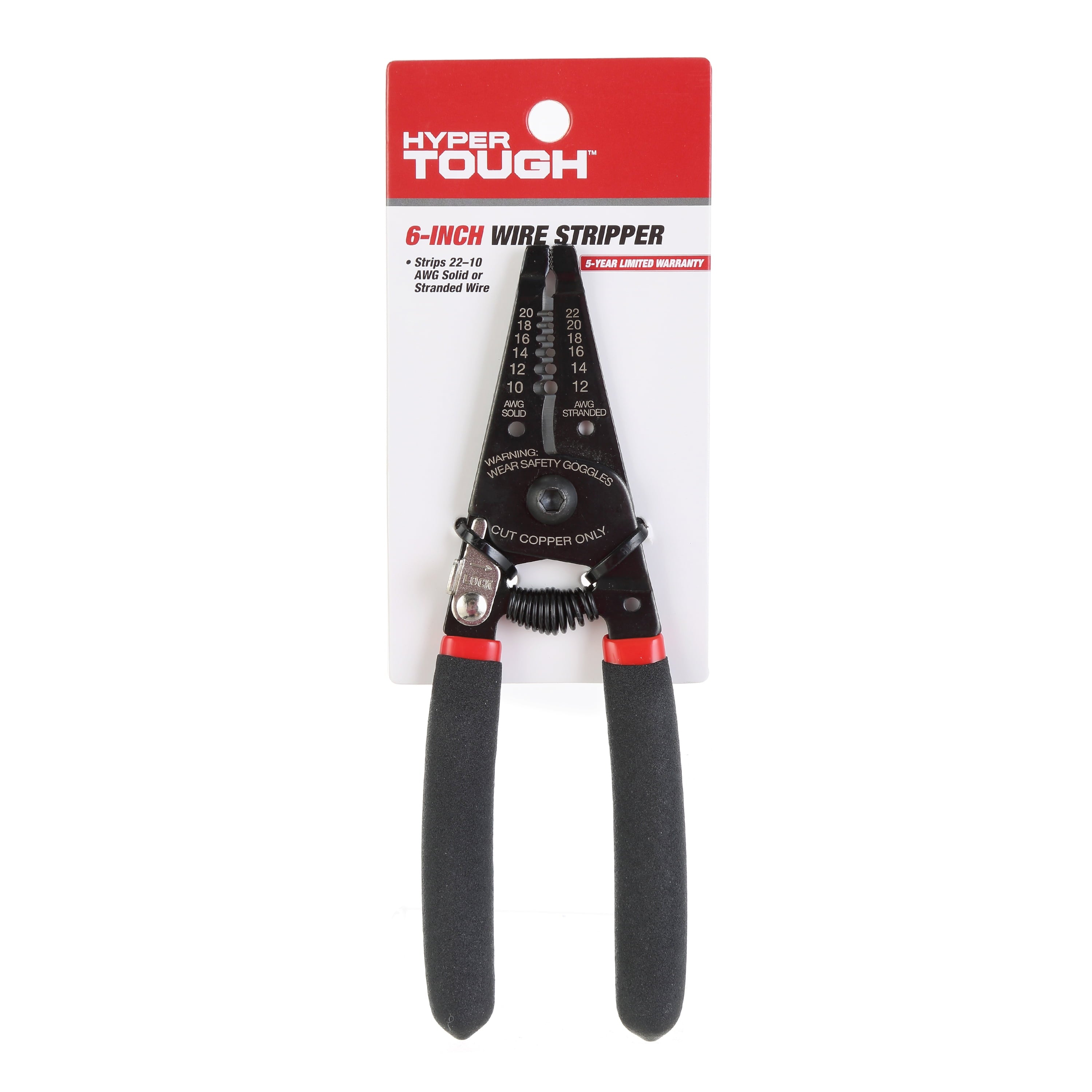 Hyper Tough 6 Wire Stripper 8TD0012D, New, 0.28 lb